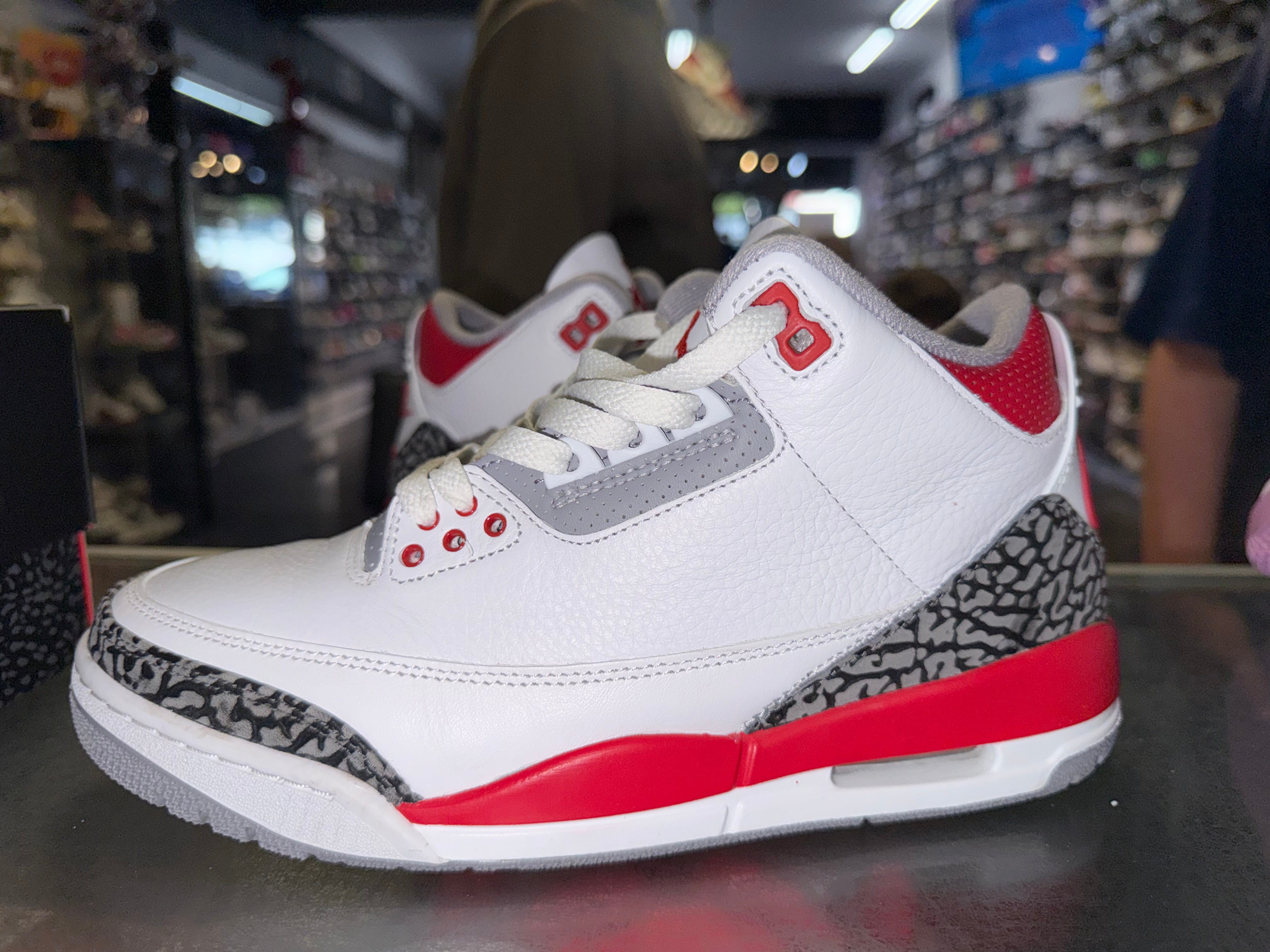Size 8 Air Jordan 3 "Fire Red"