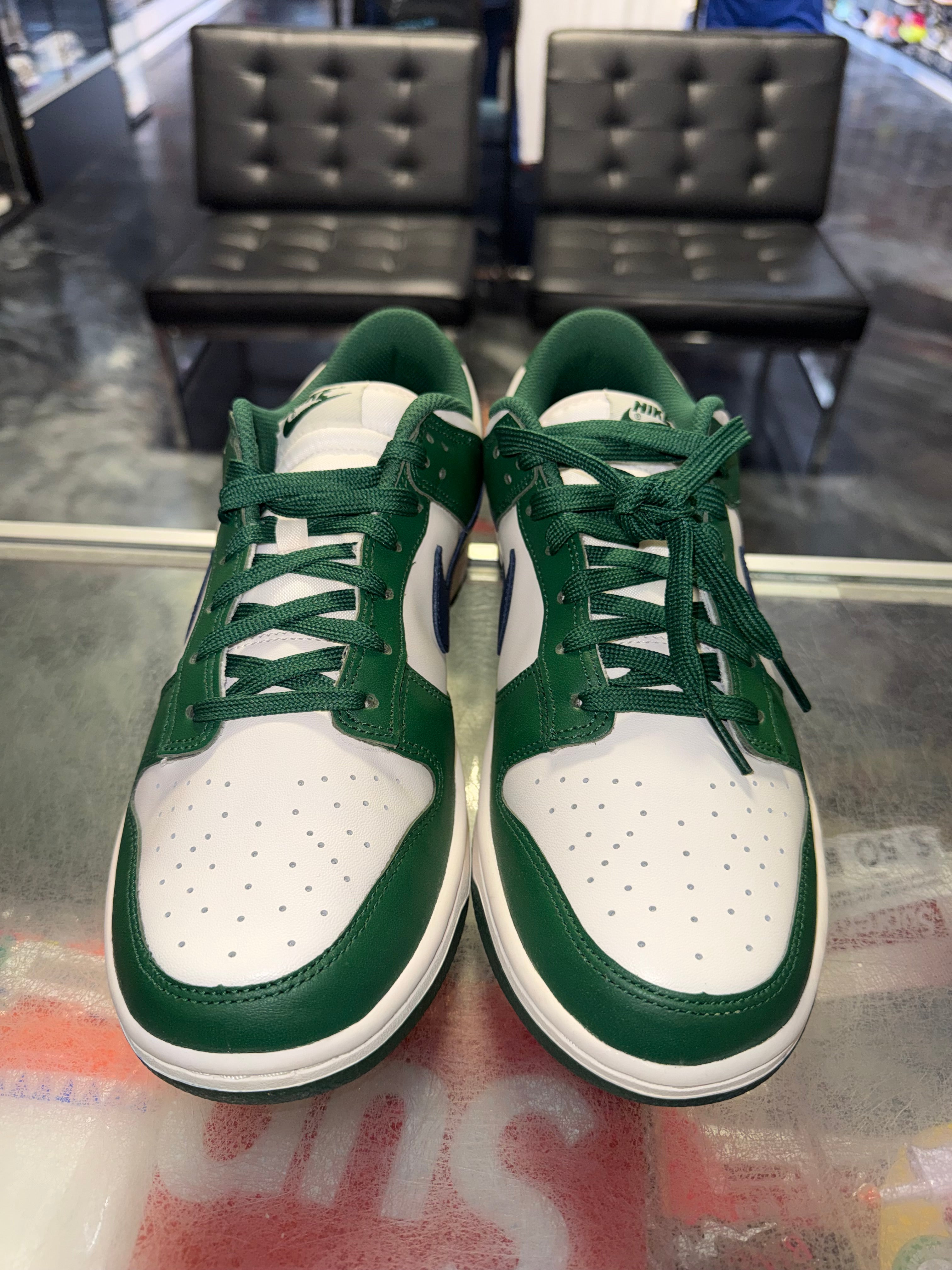 Size 10.5 (12W) Dunk Low “Gorge Green Navy” Brand New