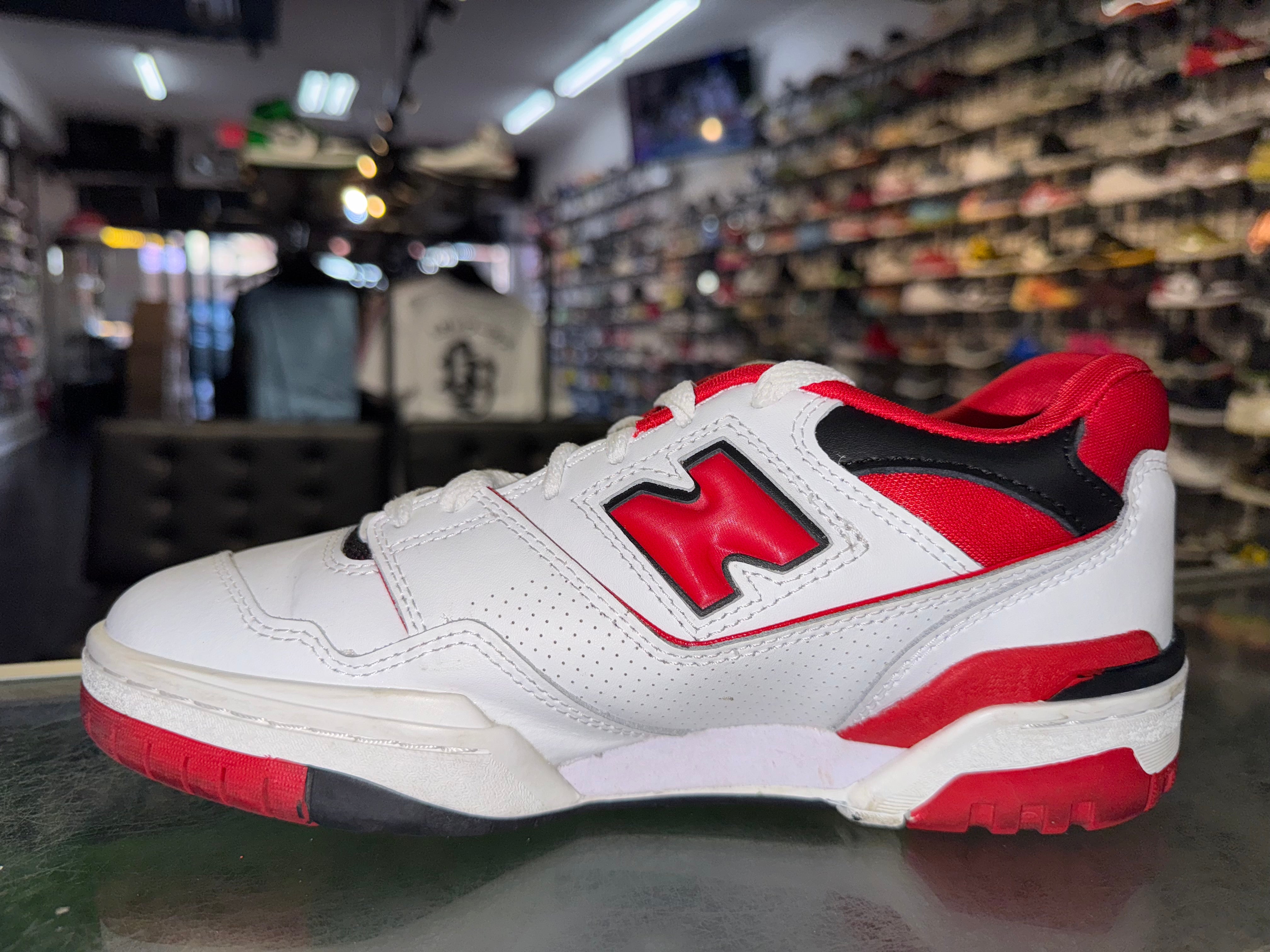 Size 7 New Balance 550 "White Red"