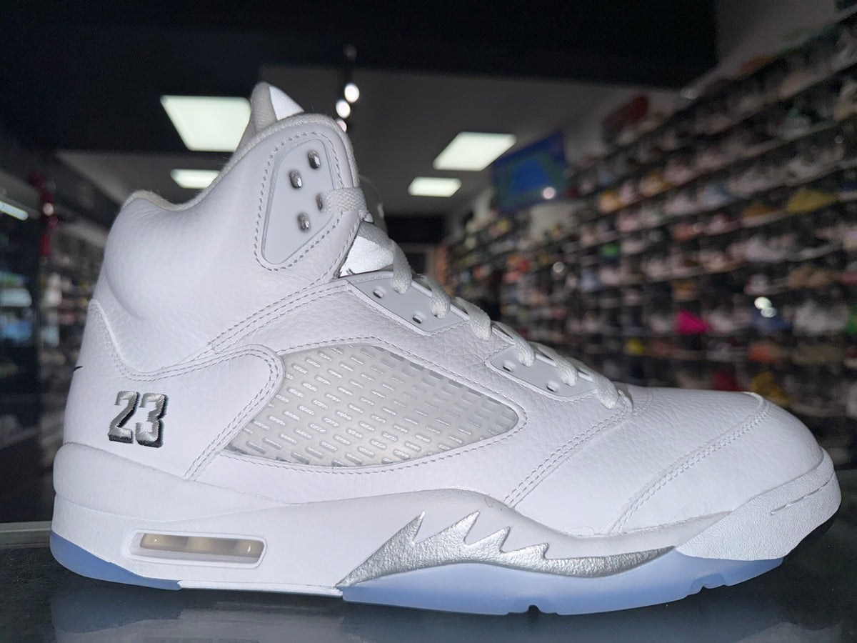 Size 12 Air Jordan 5 "White Metallic" Worn 1x