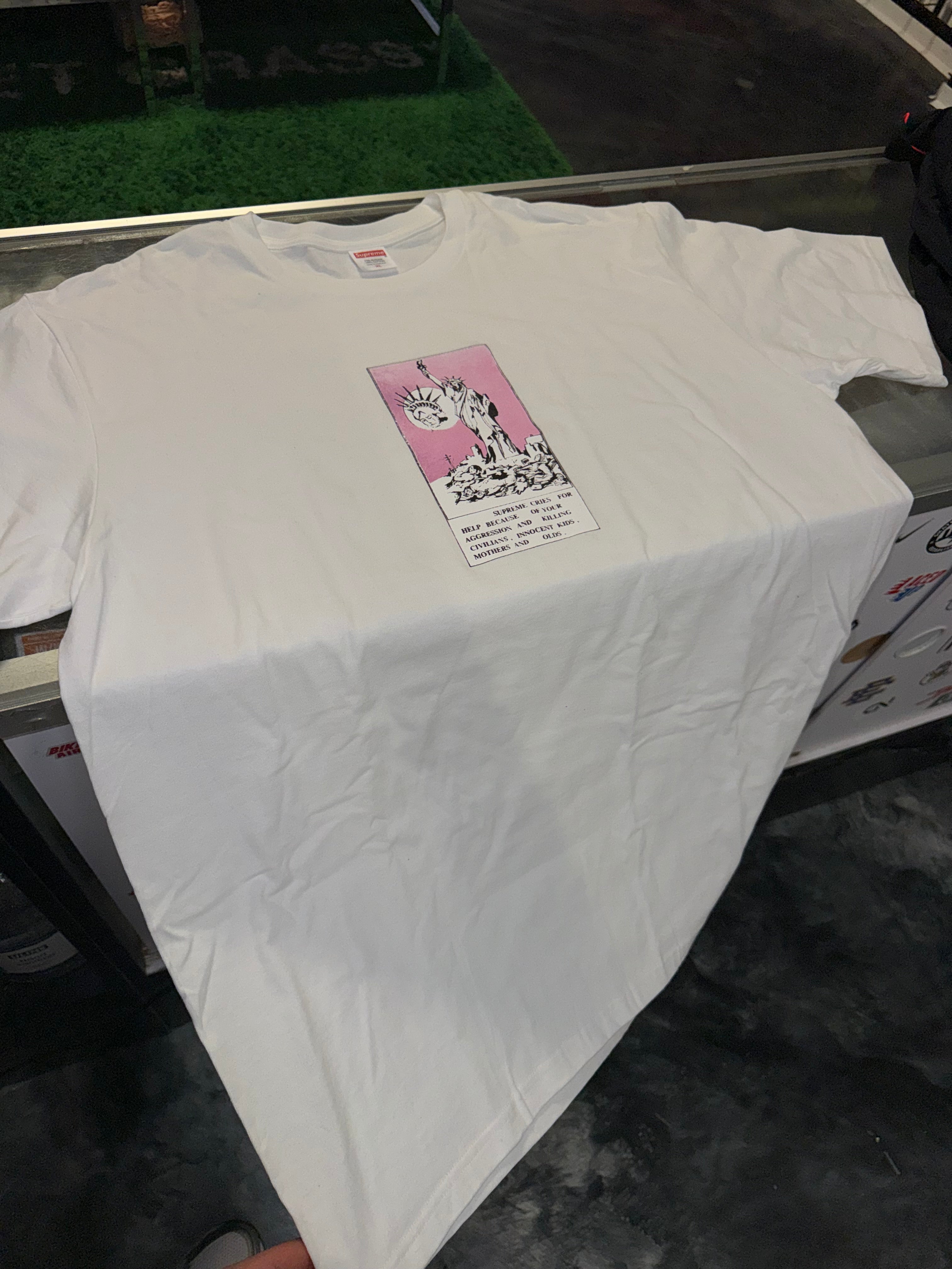 Size XL Supreme Liberty Tee “White” Brand New