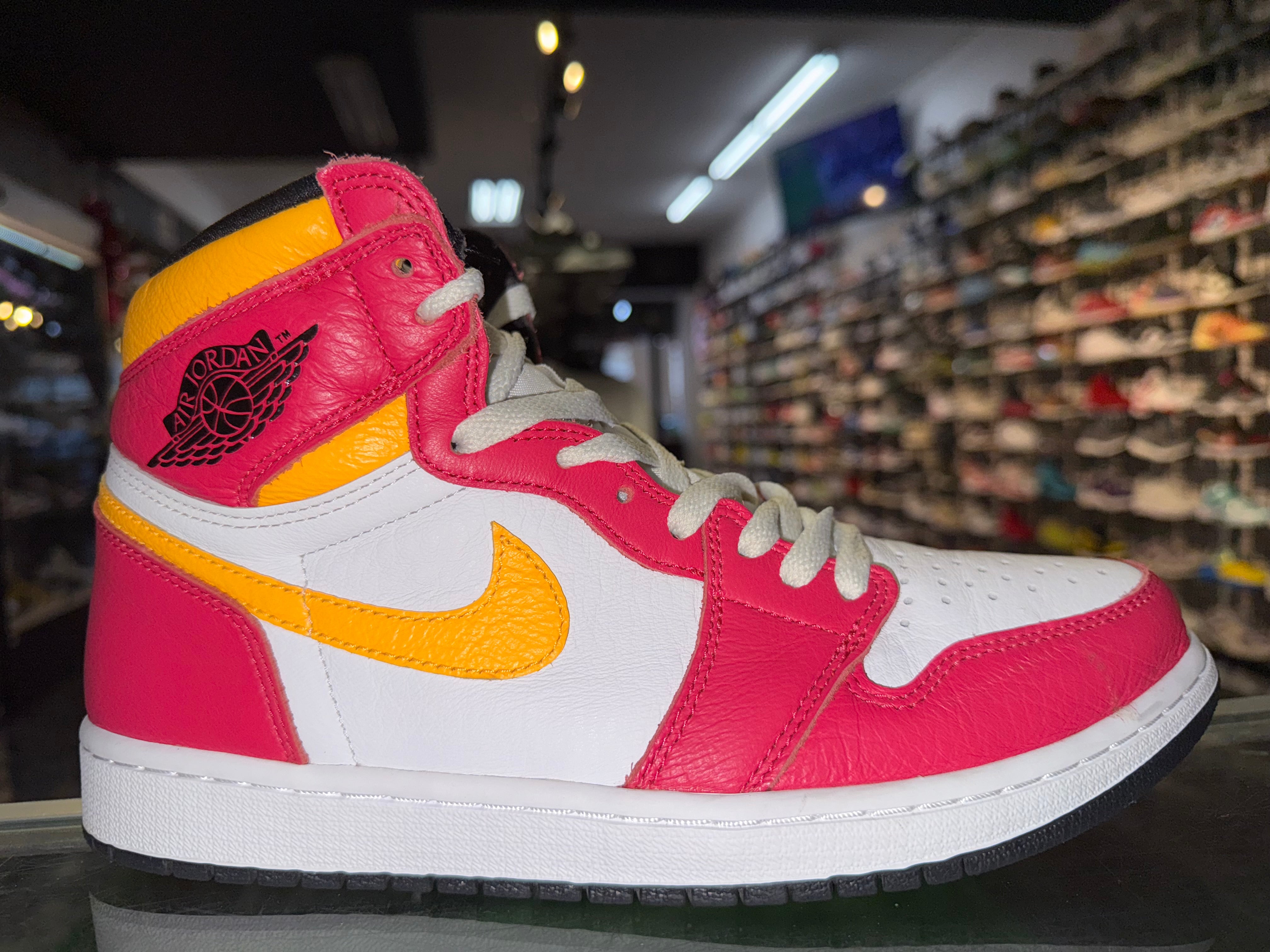 Size 9 Air Jordan 1 "Light Fusion Red"