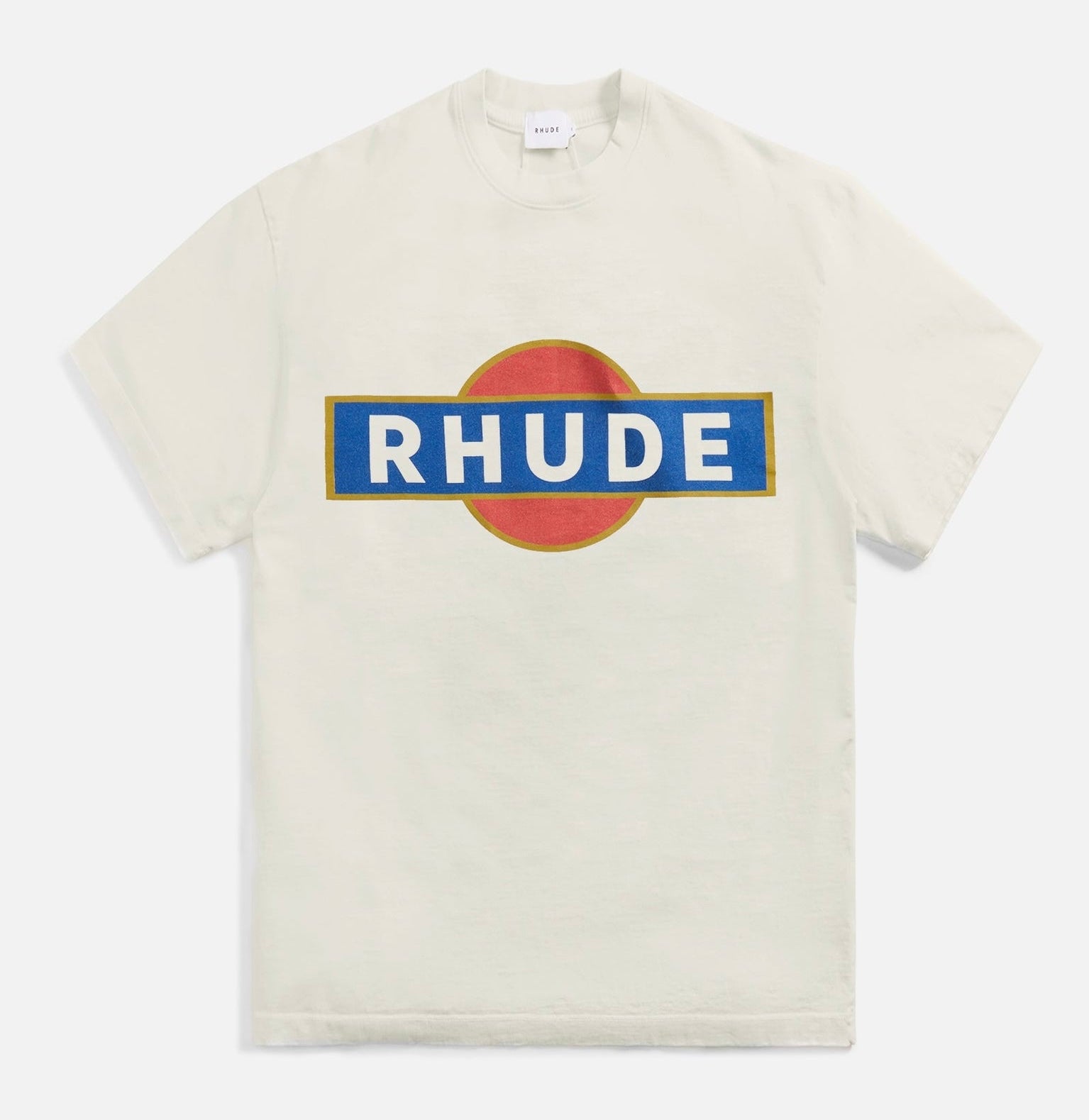Size S (Fits M) Rhude Classic Logo Tee “White/Blue”