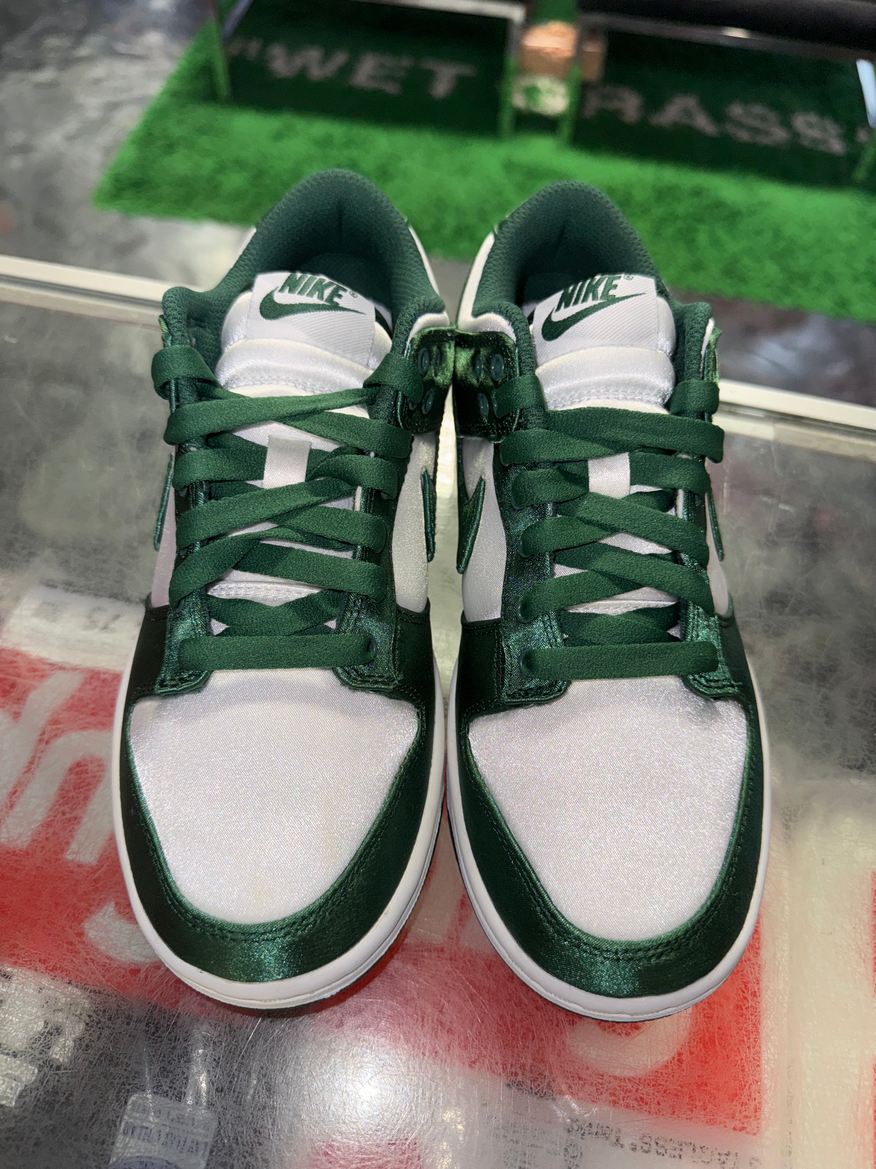 Size 4 (5.5W) Dunk Low "Michigan State Satin" Brand New