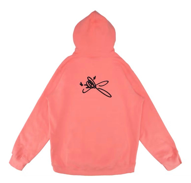 Size L Supreme Lee Hoodie “Coral” Brand New