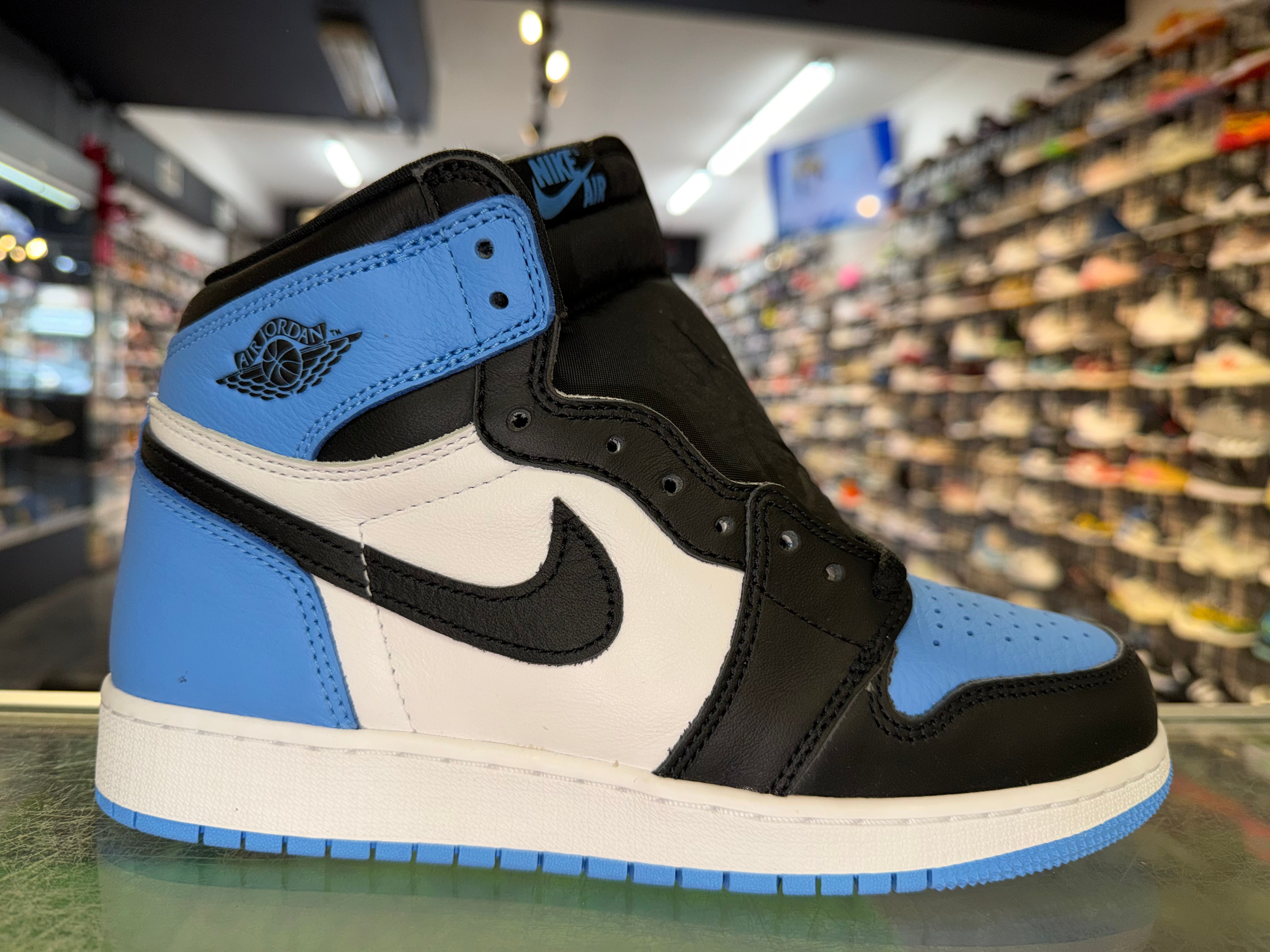 Size 7y Air Jordan 1 "UNC Toe" Brand New