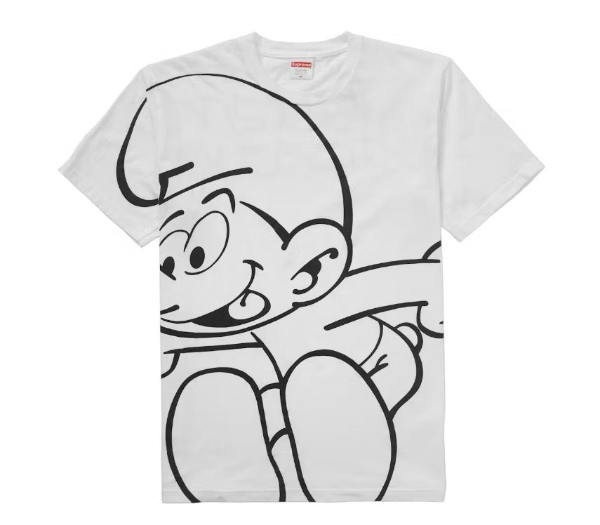 Size M Supreme Smurfs Tee “White” (FW20)