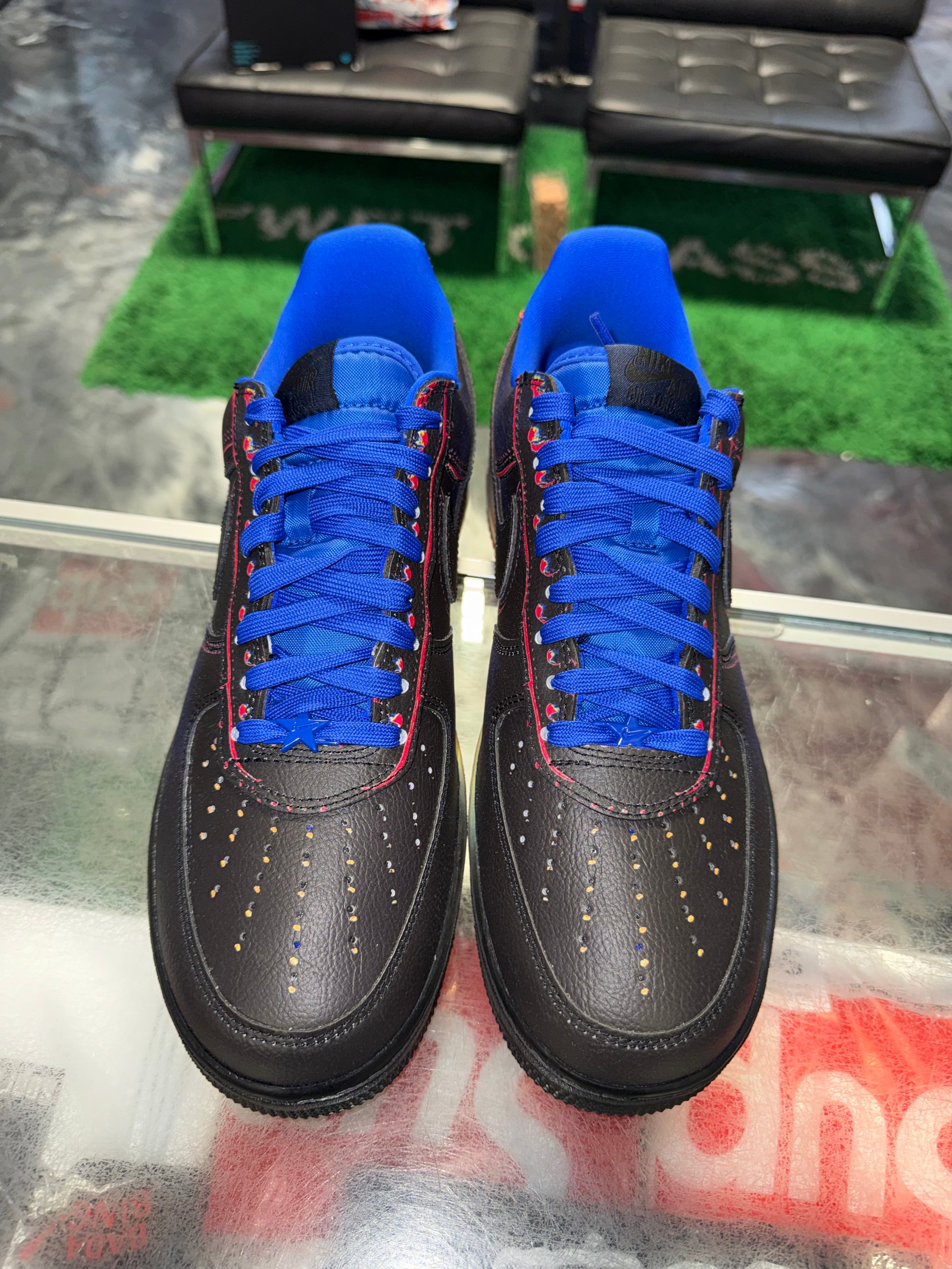 Size 10.5 Air Force 1 Heat Map "Black Racer Blue" Brand New