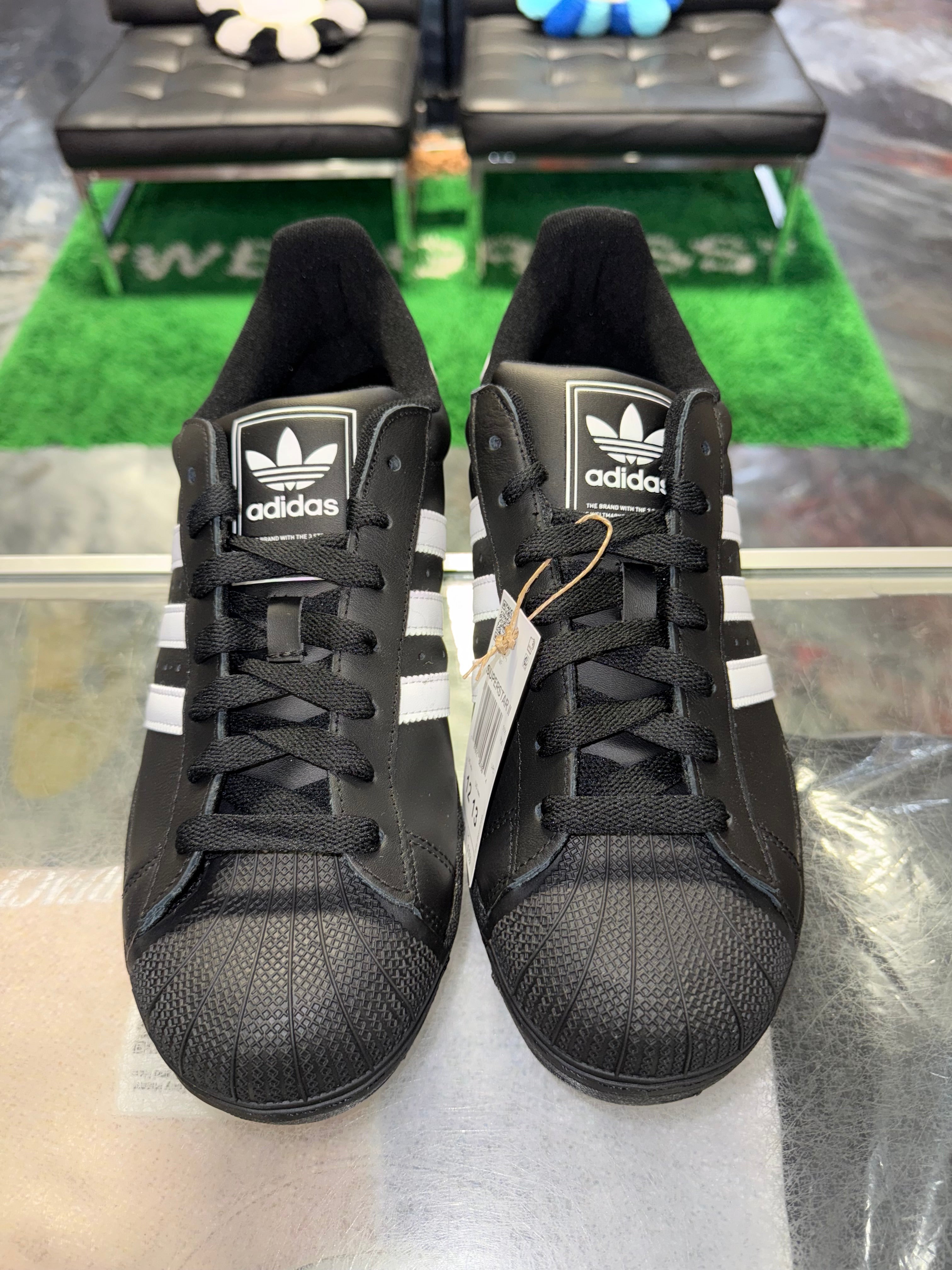 Size 12 Adidas Superstar “Black/White” Brand New
