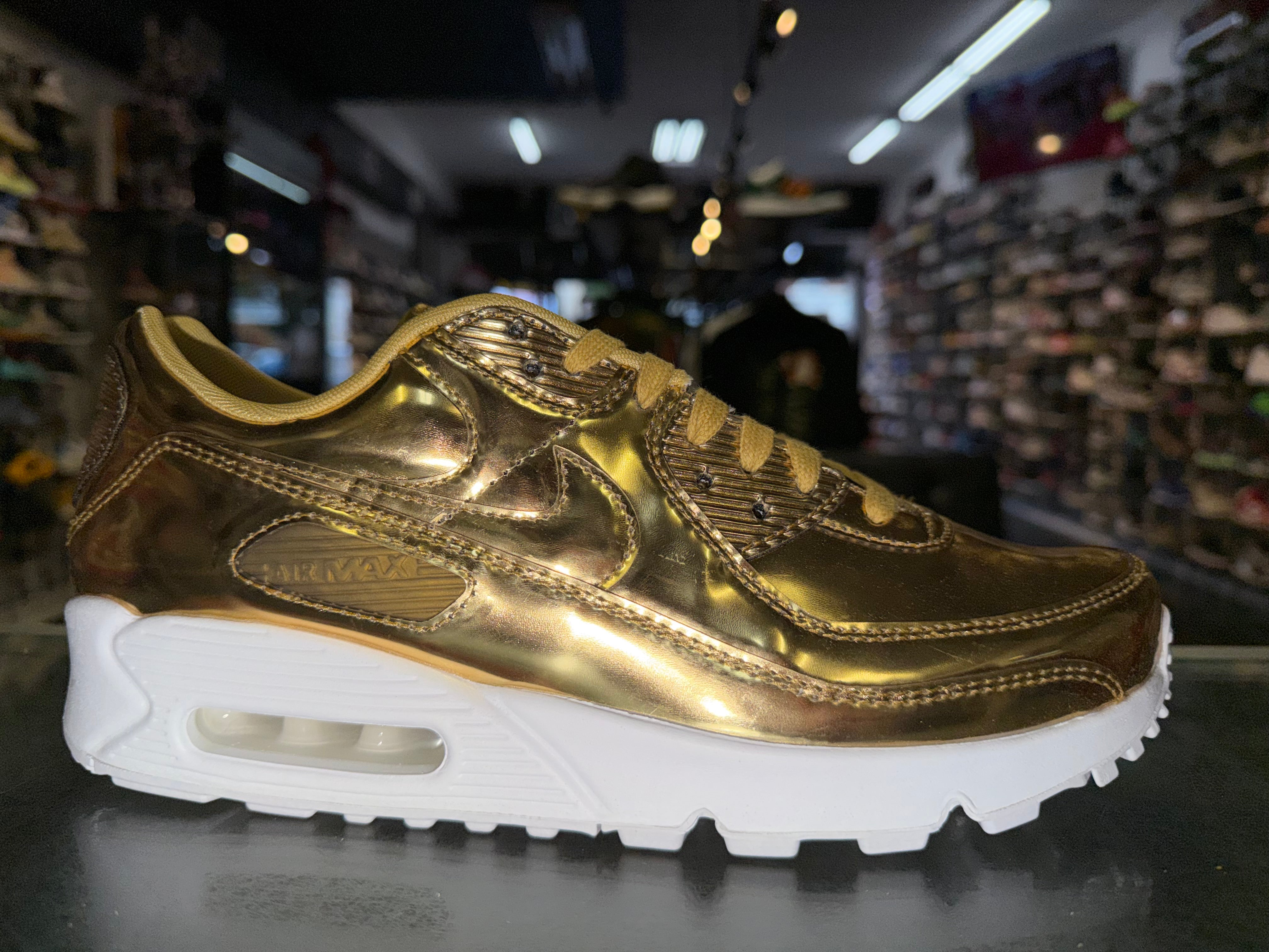 Size 8.5 (10W) Air Max 90 "Metallic Gold" Brand New
