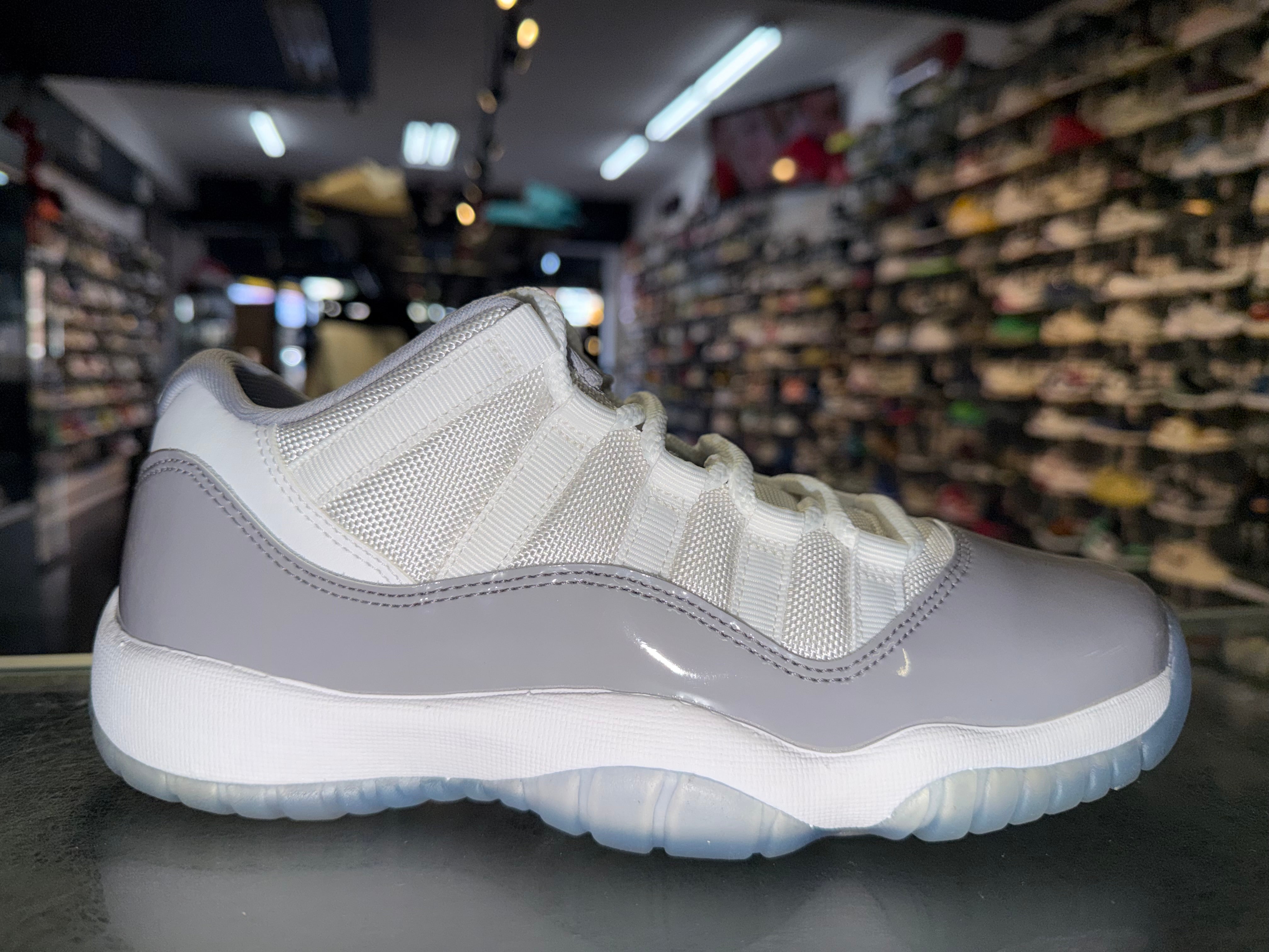 Size 6.5y Air Jordan 11 Low "Cement Grey"