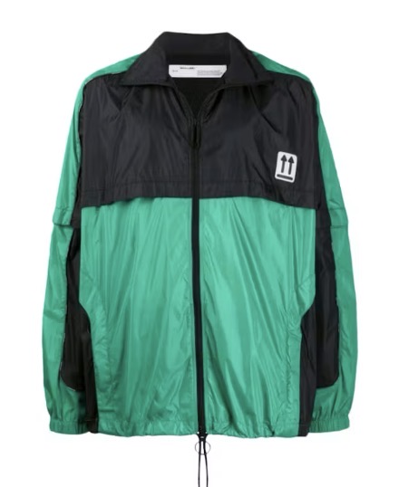 Size M Off White River Trail Track Jacket “Green/Black”
