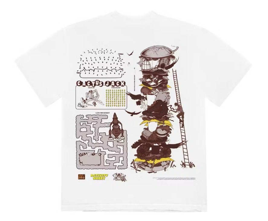 Size L Travis Scott Connect the Dots Tee “White” Brand New