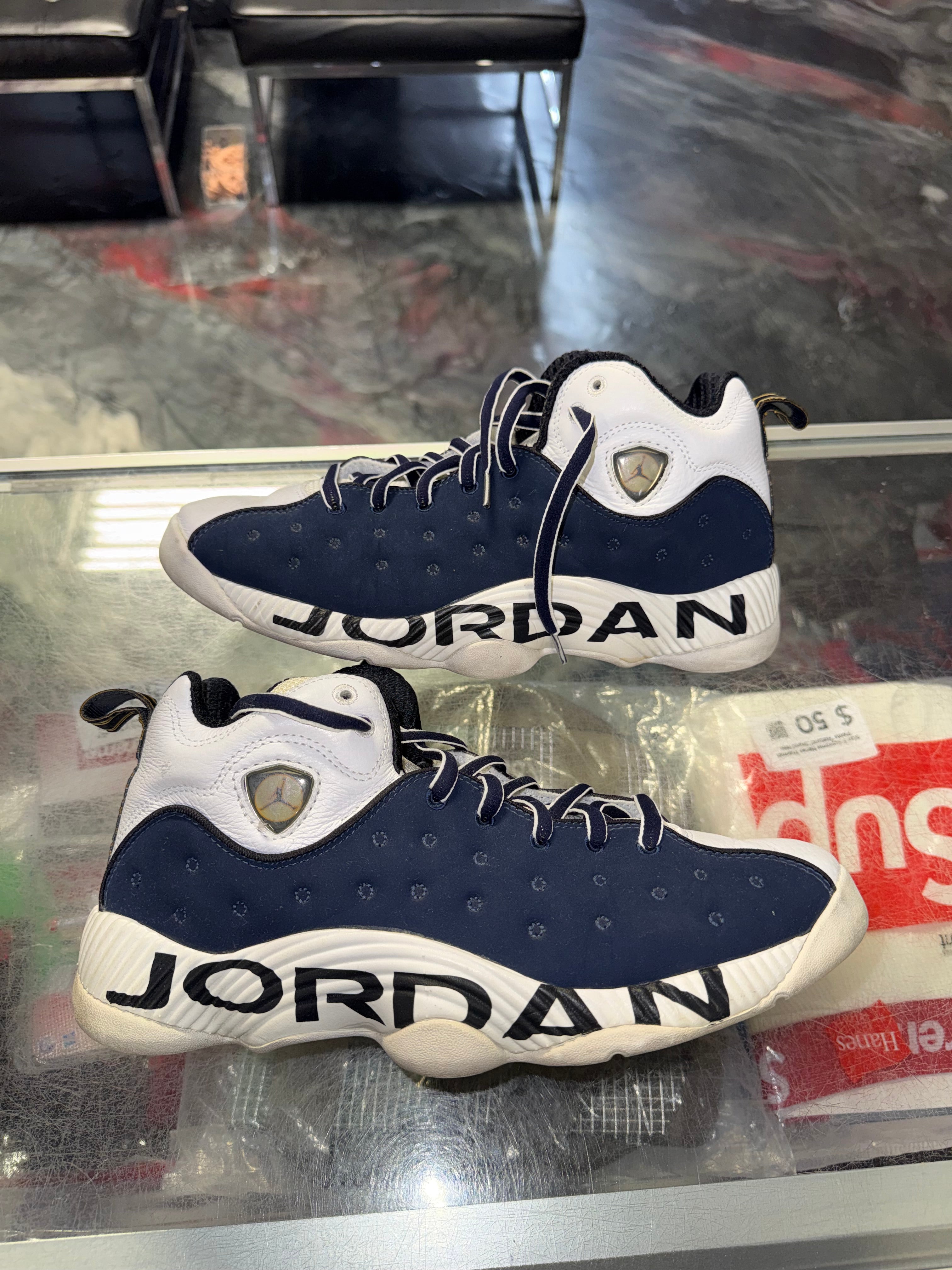 Size 10.5 Jordan Team Blue White