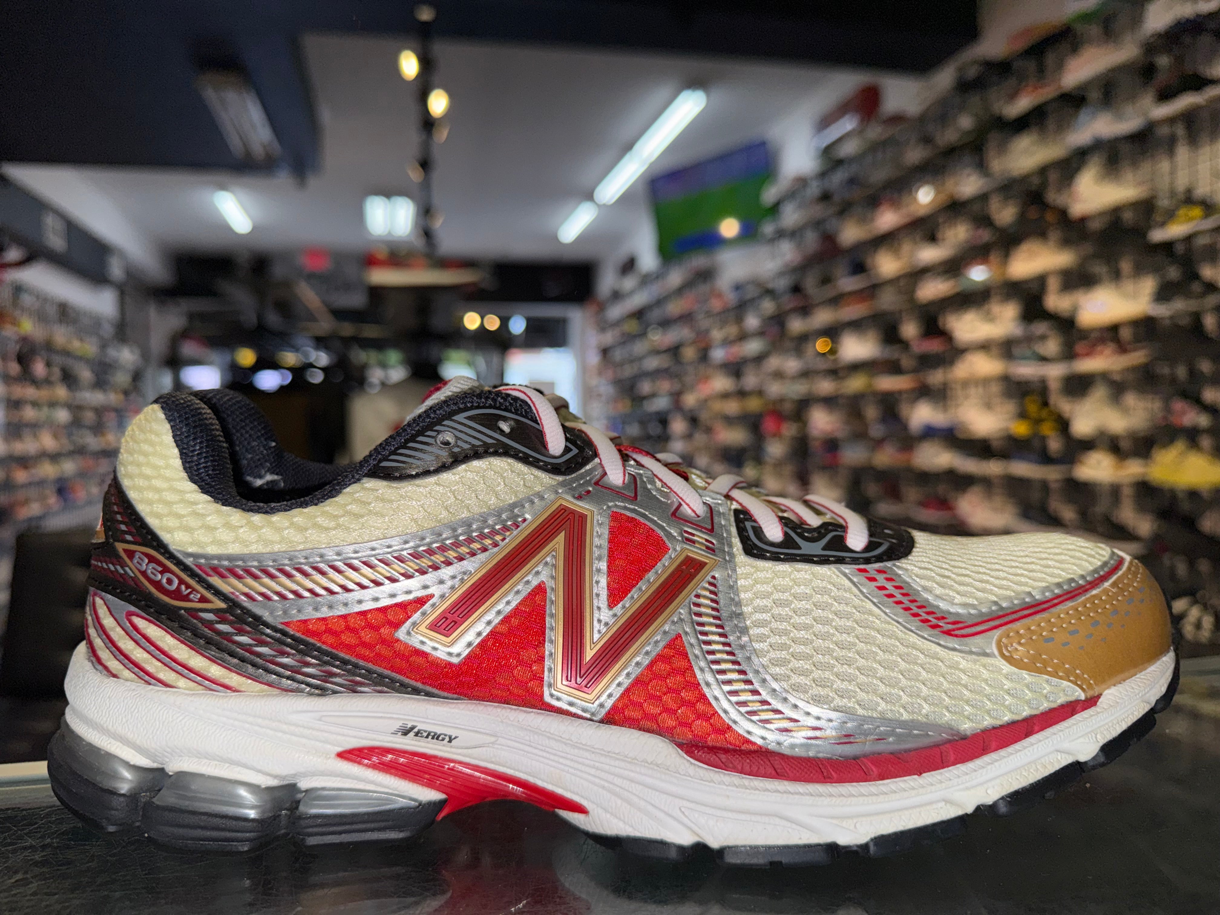 Size 11.5 New Balance 860v2 Aime Leon Dore "Red"