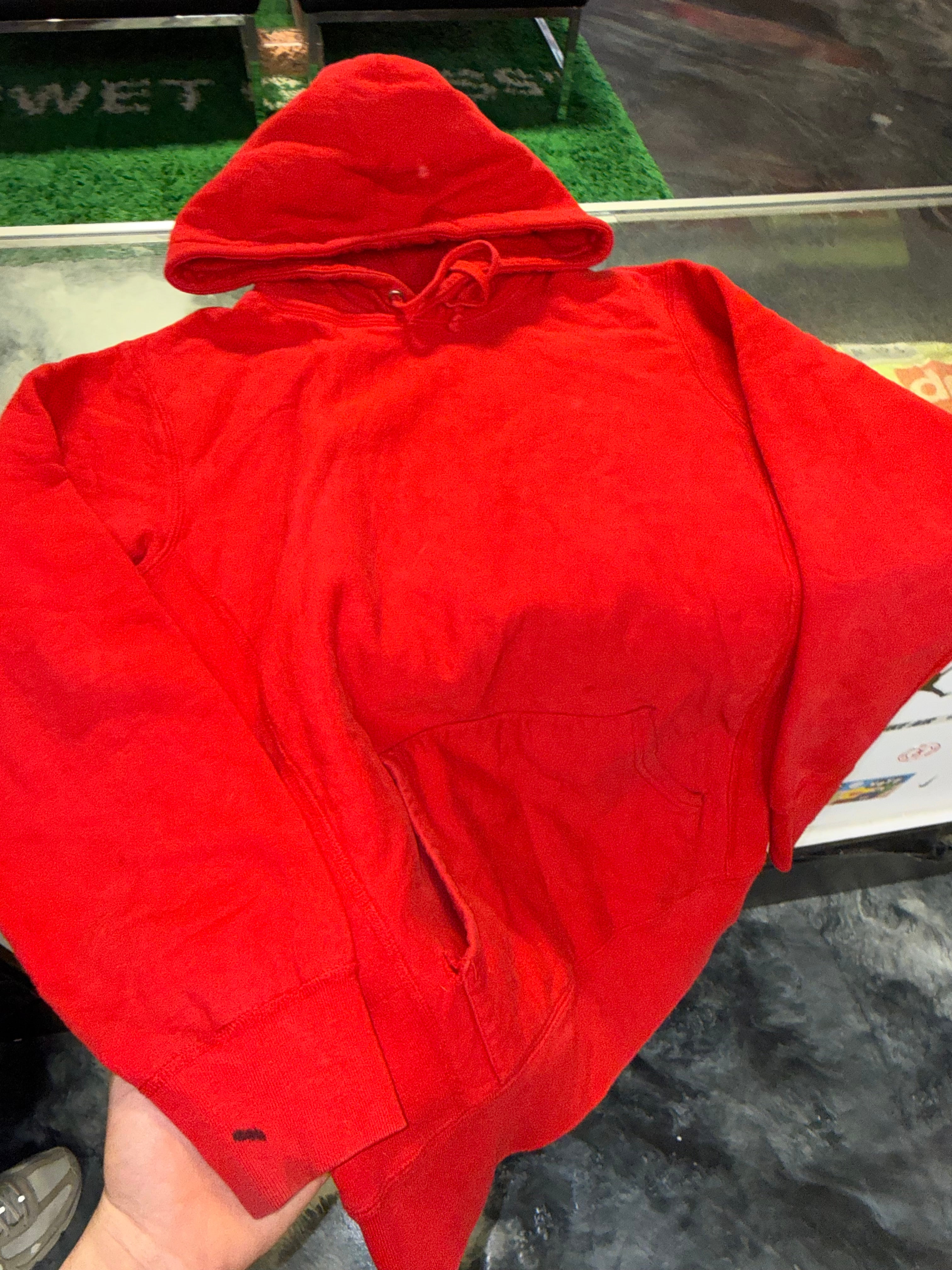 Large Supreme Hoodie Red