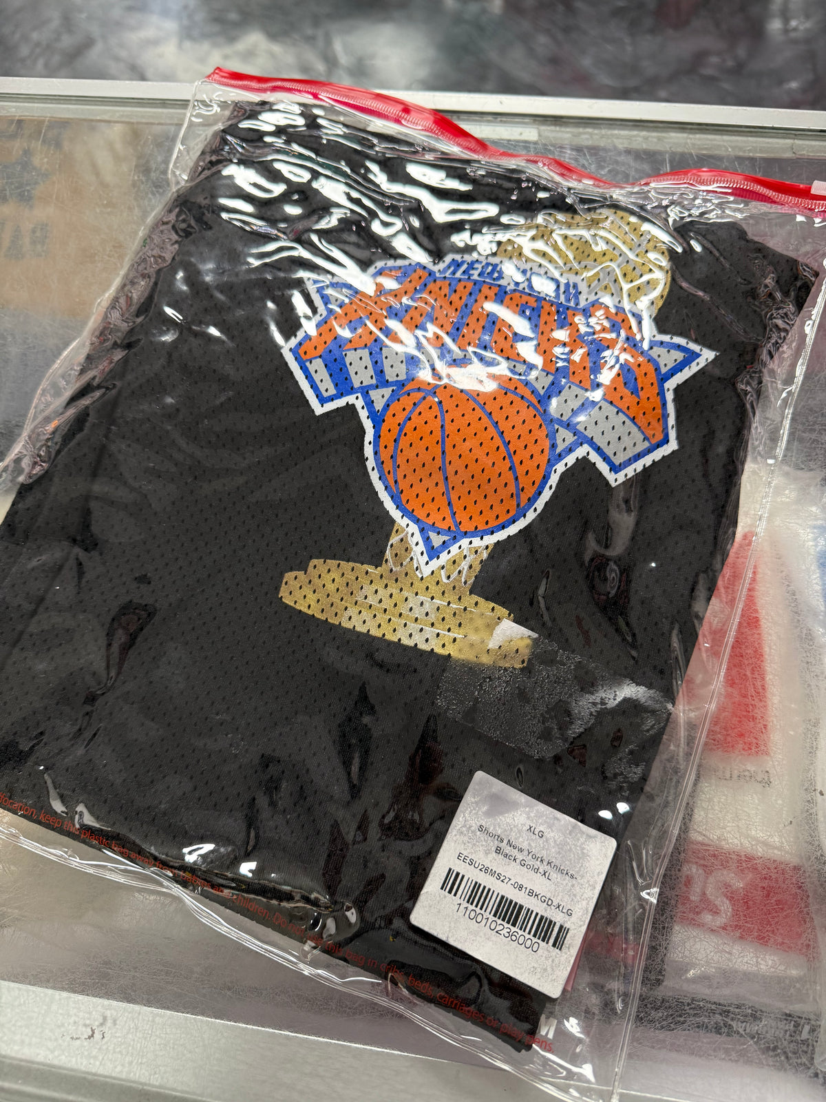 Size XL Eric Emanuel x NY Knicks EE Shorts “Champs Black” Brand New