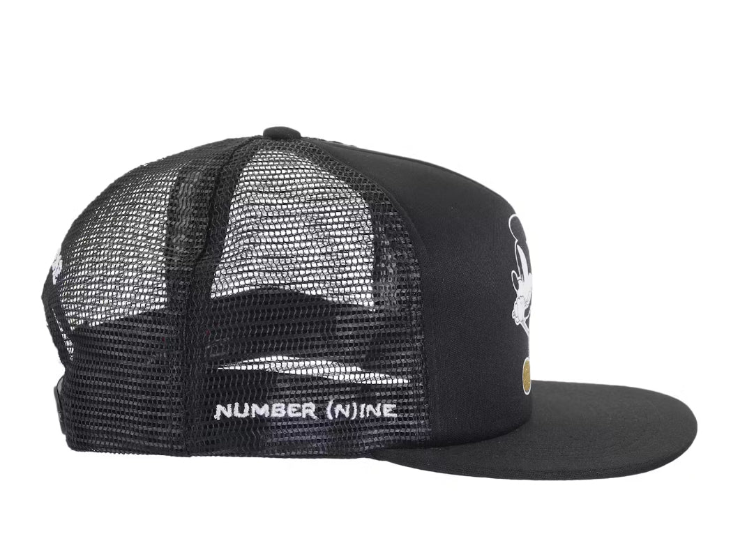 Size OS Supreme Number (N)ine Mickey 5-Panel Hat “Black” Worn 1x
