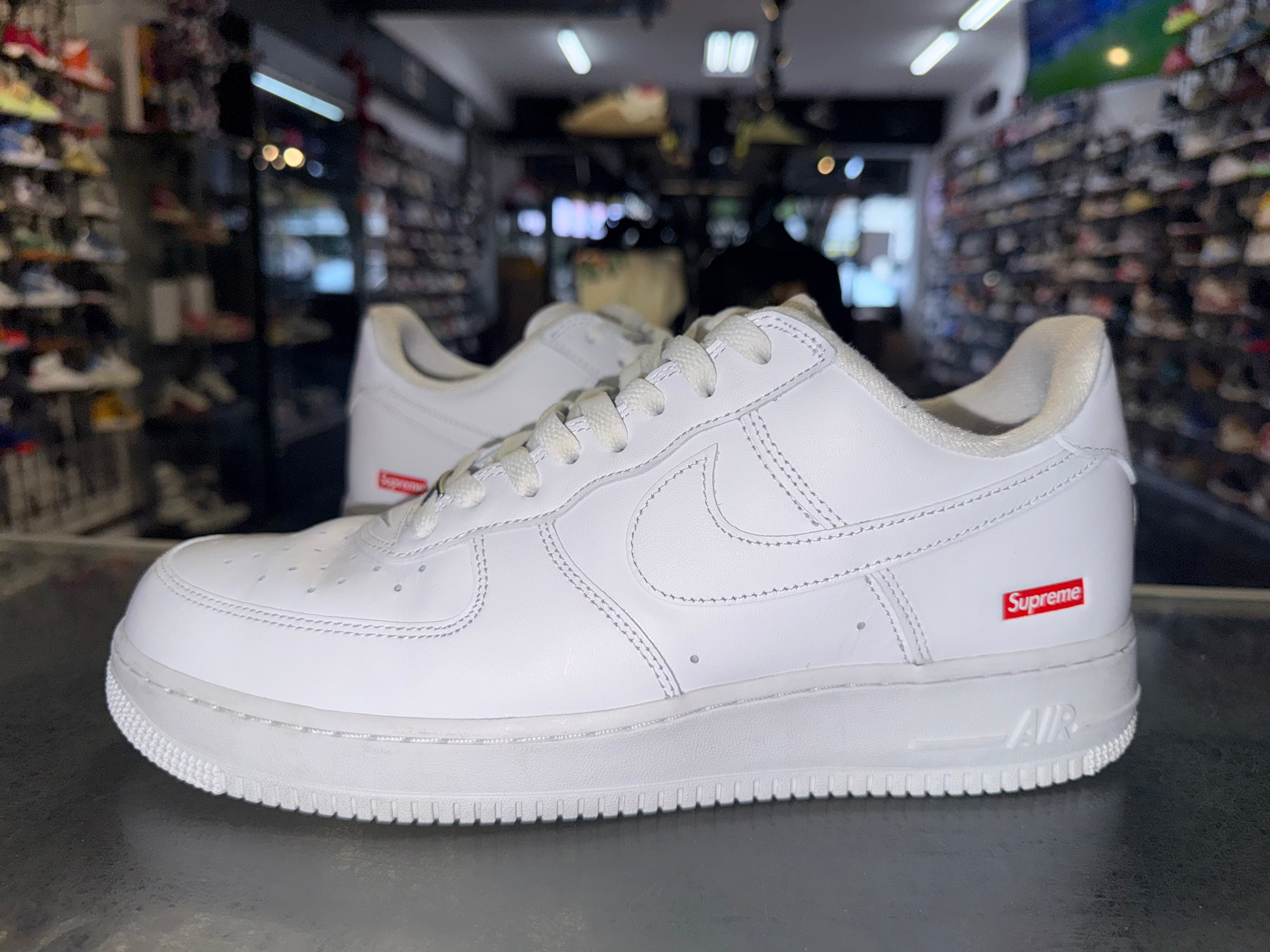 Size 11 Air Force 1 Supreme "White"
