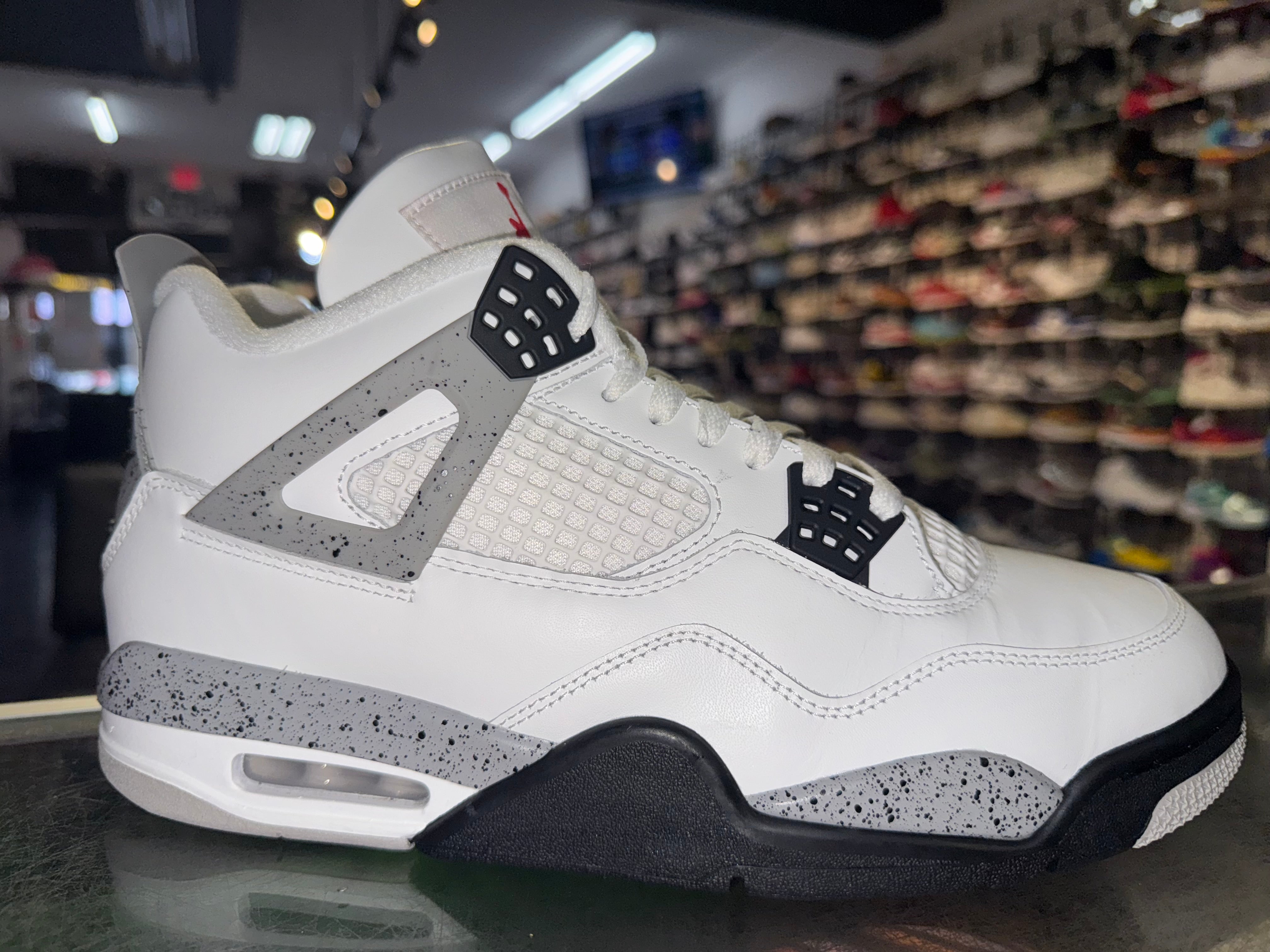 Size 10.5 Air Jordan 4 "White Cement" 2025