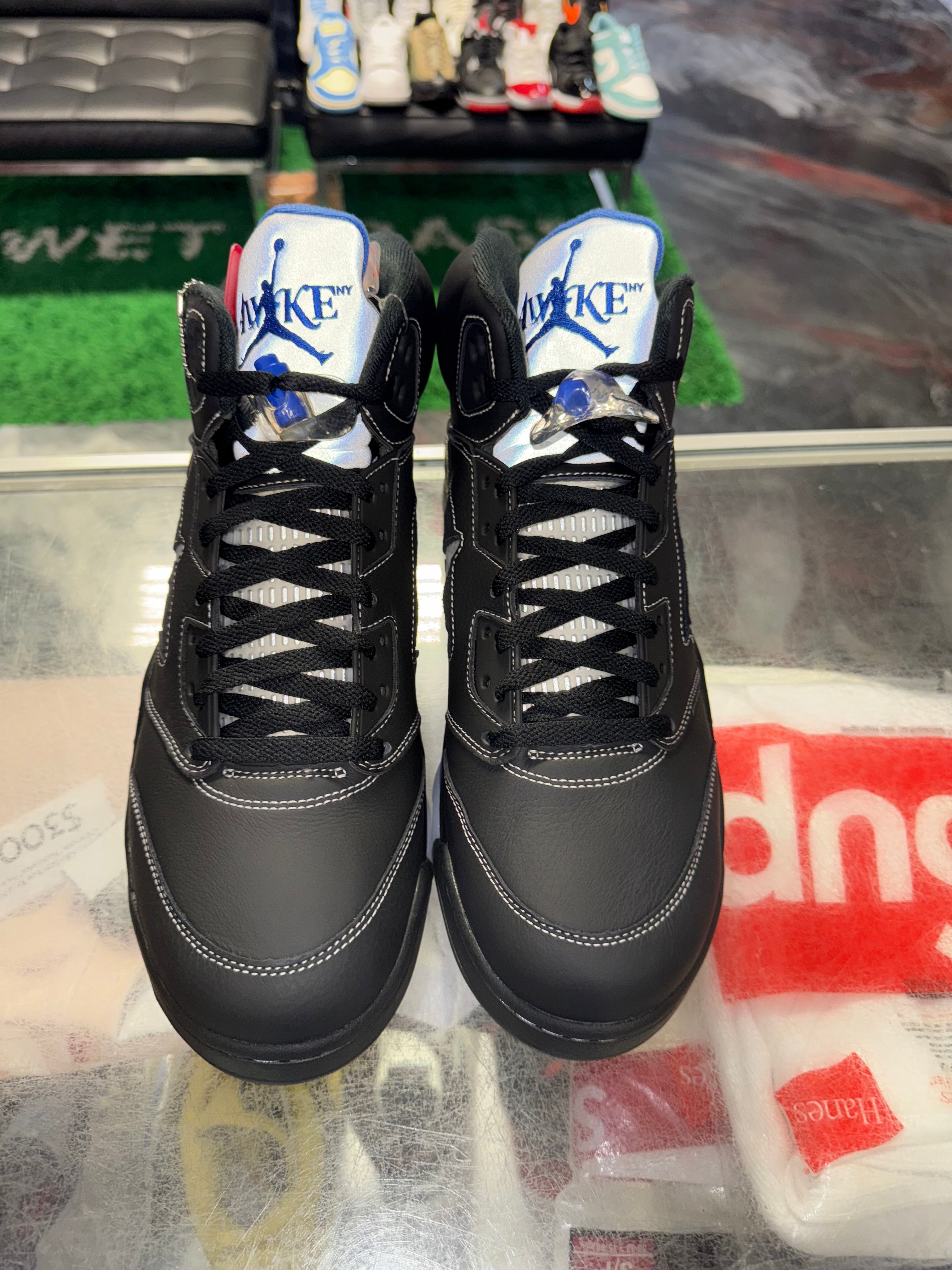 Size 13 Air Jordan 5 Awake "NY Black" Brand New