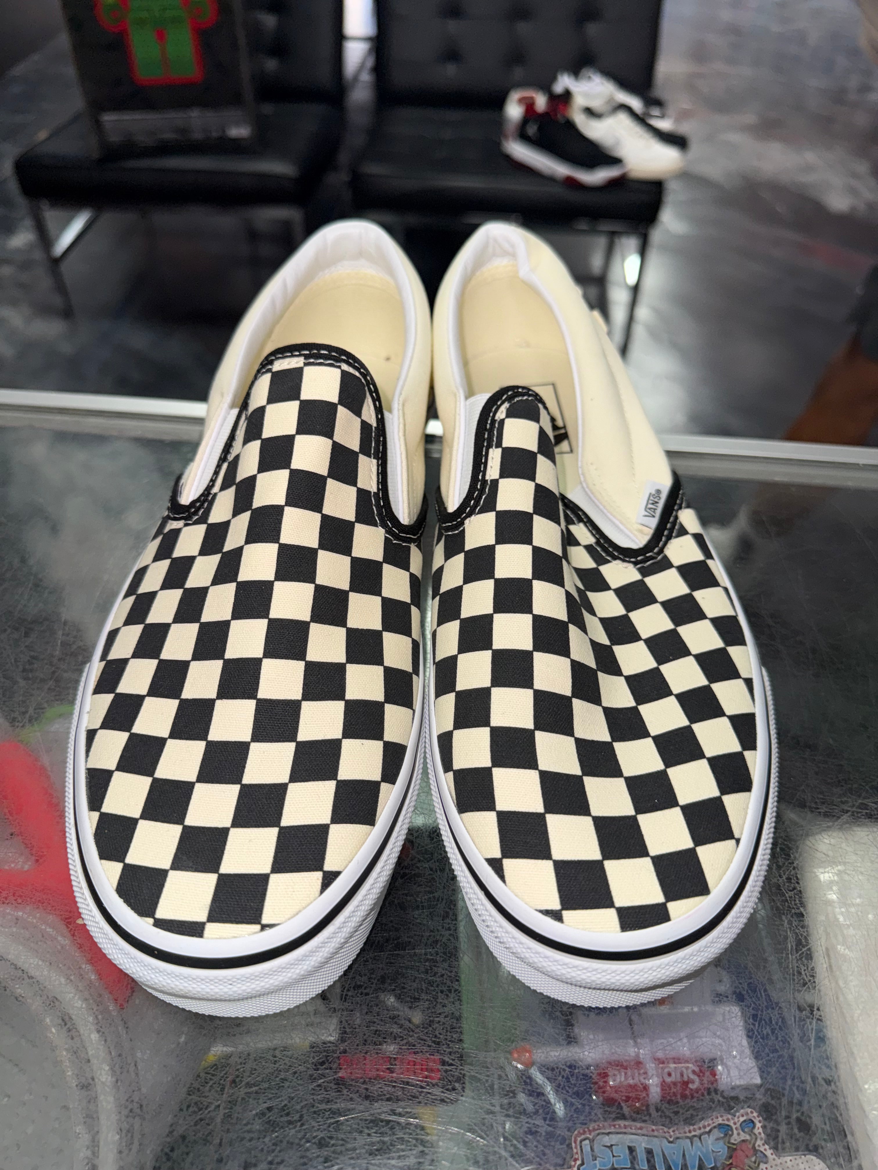 Size 11 Vans Slip On "Checkerboard Black White" Brand New