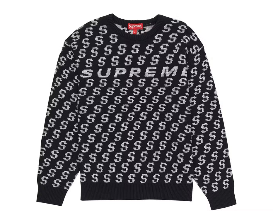 Size M Supreme Repeat S Logo Sweater “Black/Grey”