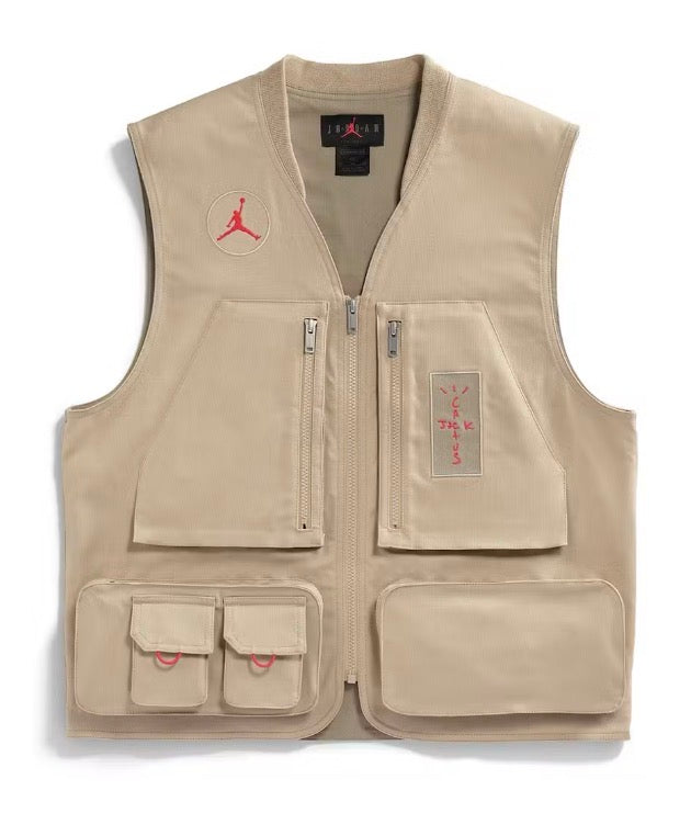 Size M Travis Scott x Air Jordan Utility Vest “Khaki”