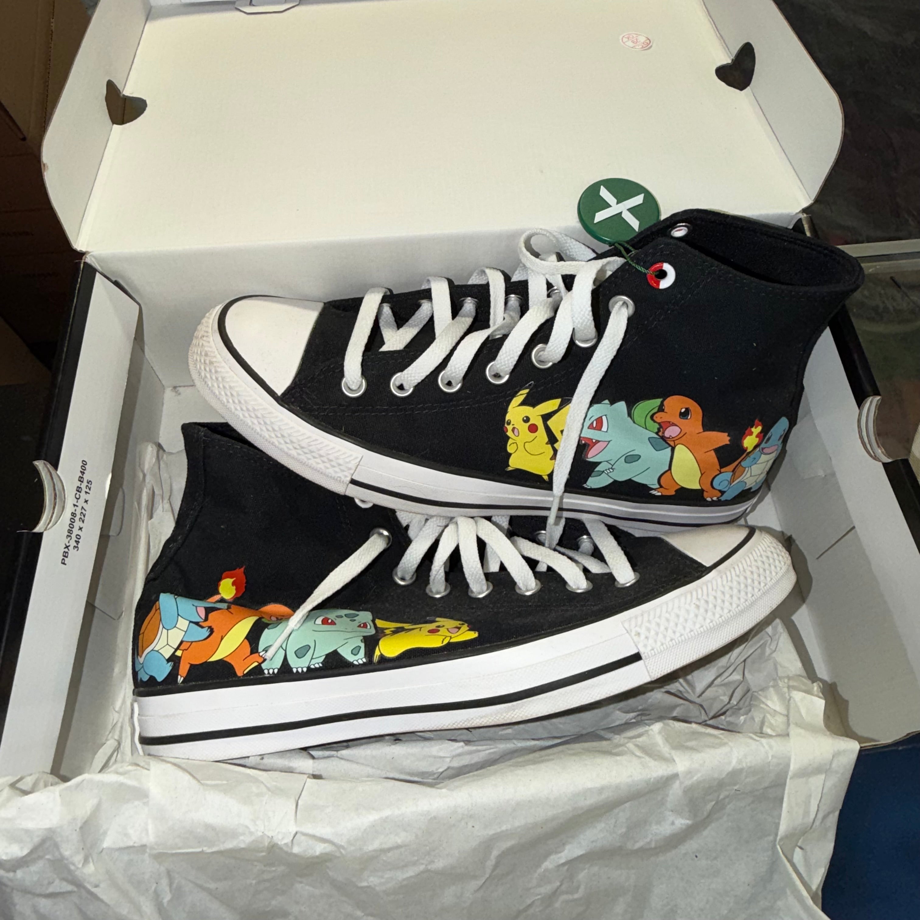 Size 9.5 Converse Hi "Pokemon"