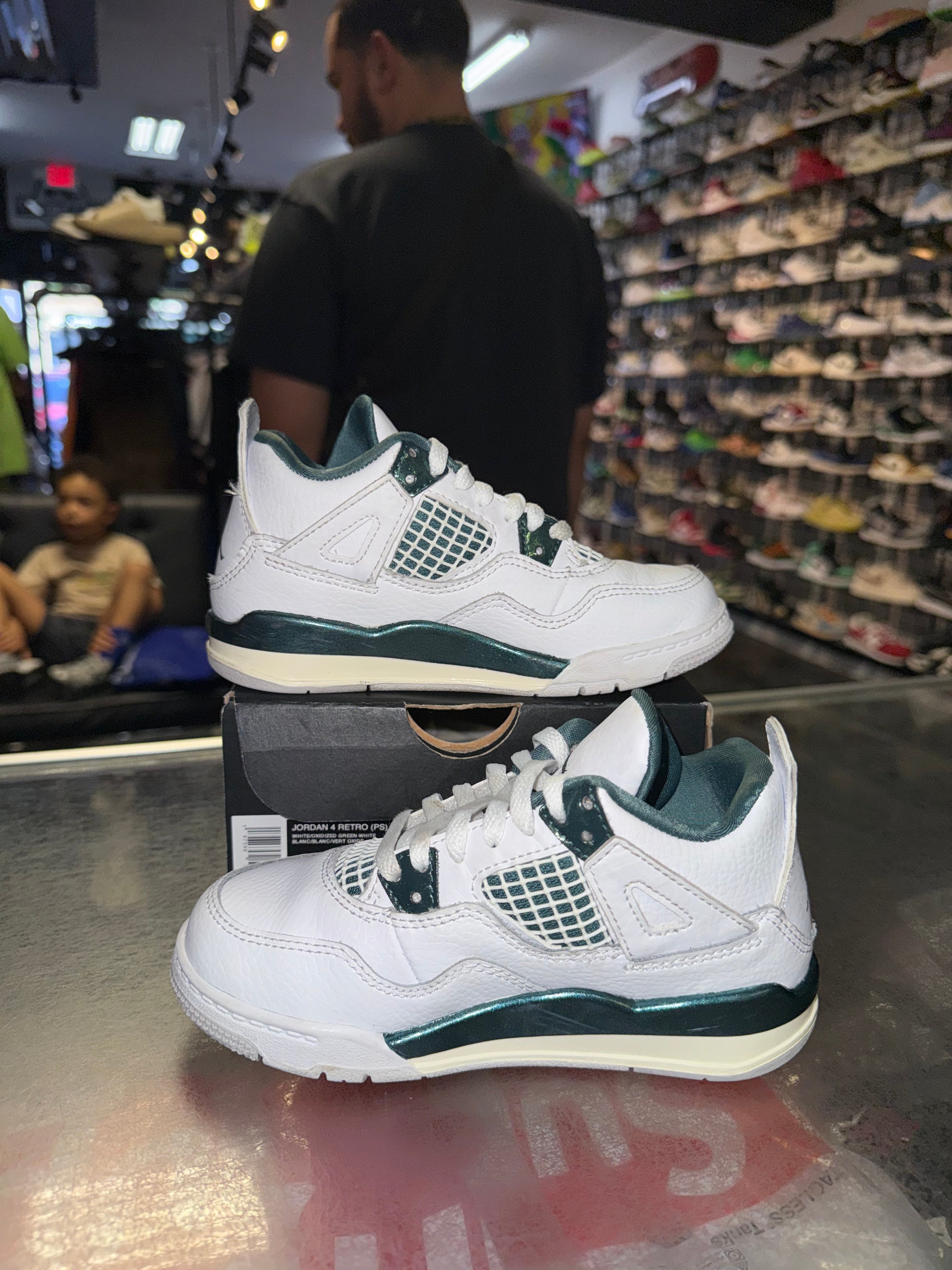 Size 11c Air Jordan 4 “Oxidized Green” (PS)