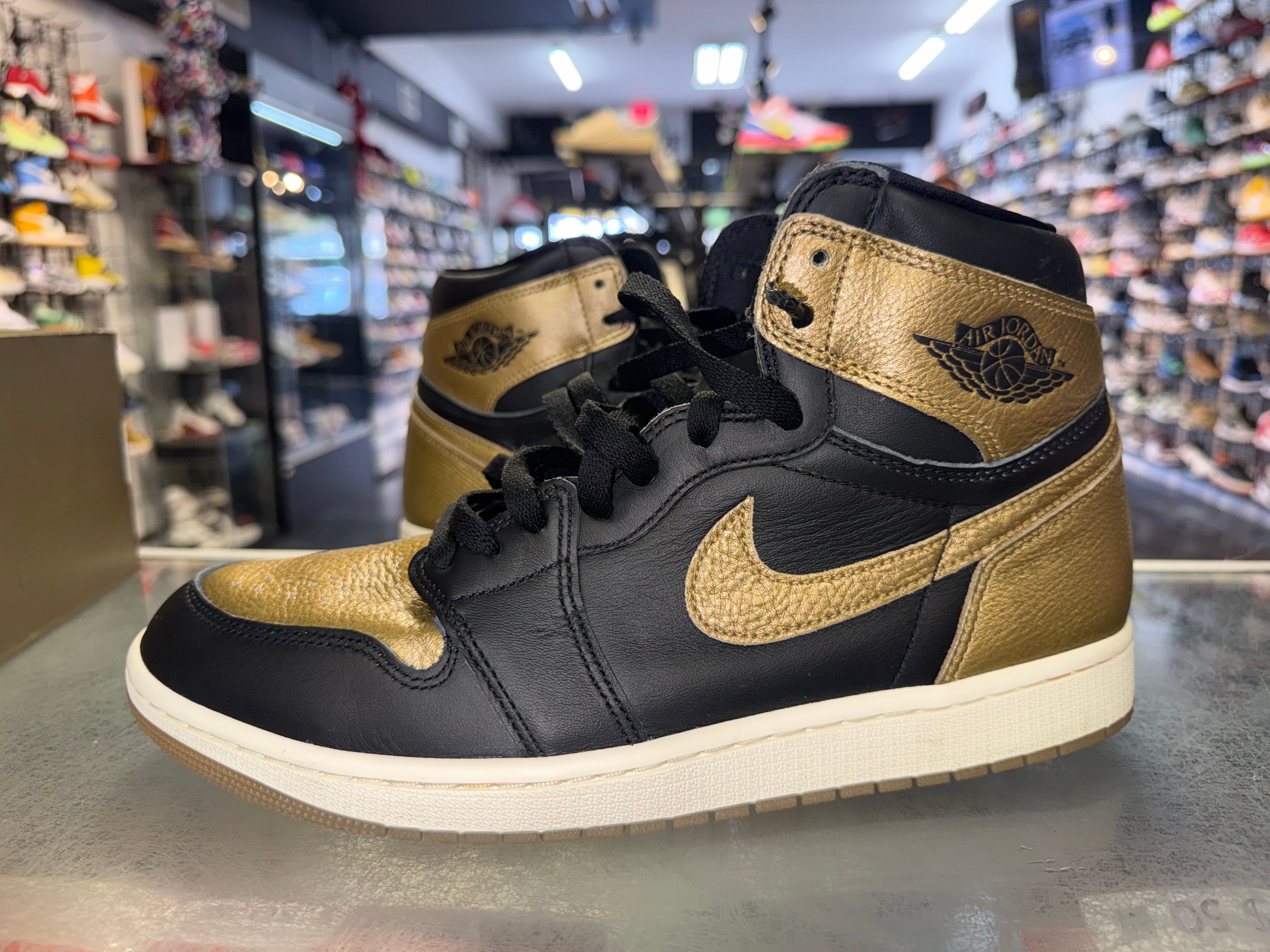 Size 11 Air Jordan 1 "Black Metallic Gold"