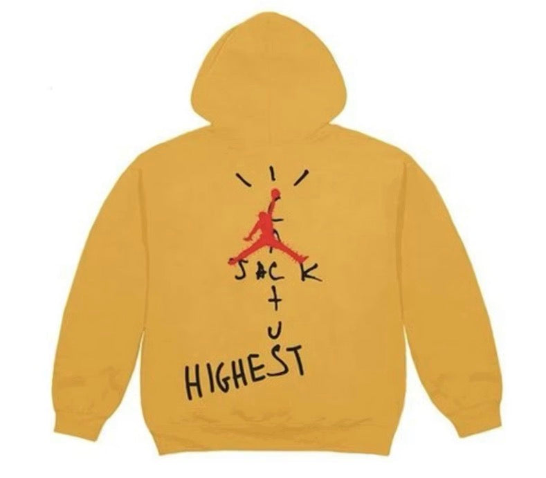 Size M Travis Scott Air Jordan Highest Hoodie “Gold” Brand New