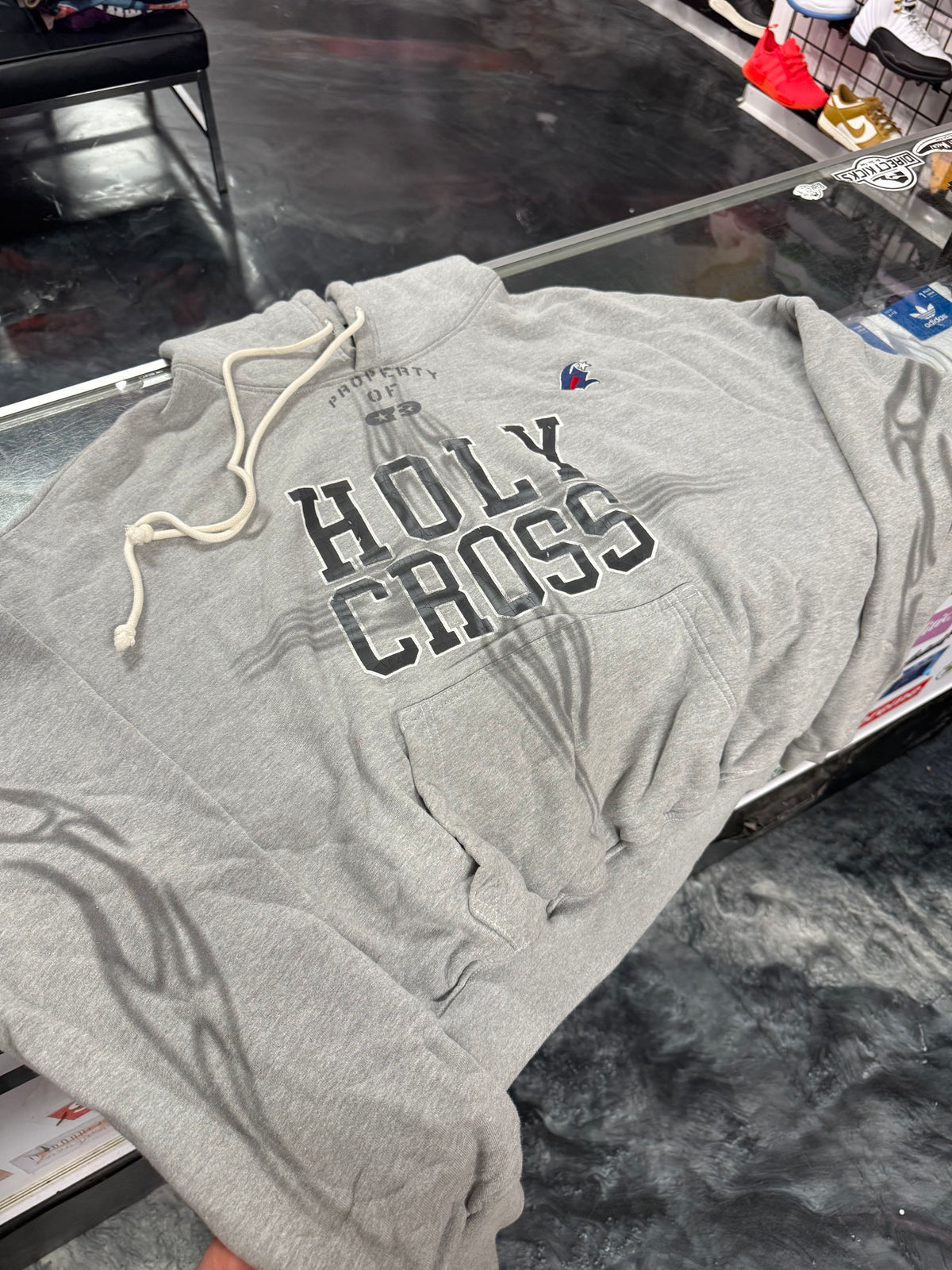 Size S (Fits M) Hellstar Holy Cross Hoodie “Grey”