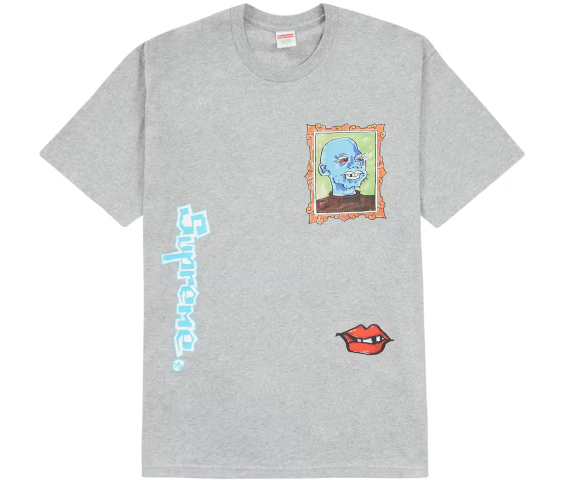 Supreme Gonz Portrait Tee Grey, pre-owned, size XL