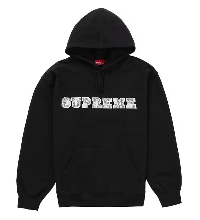 Size M Supreme Lace Logo Hoodie “Black” – Direct Kicks