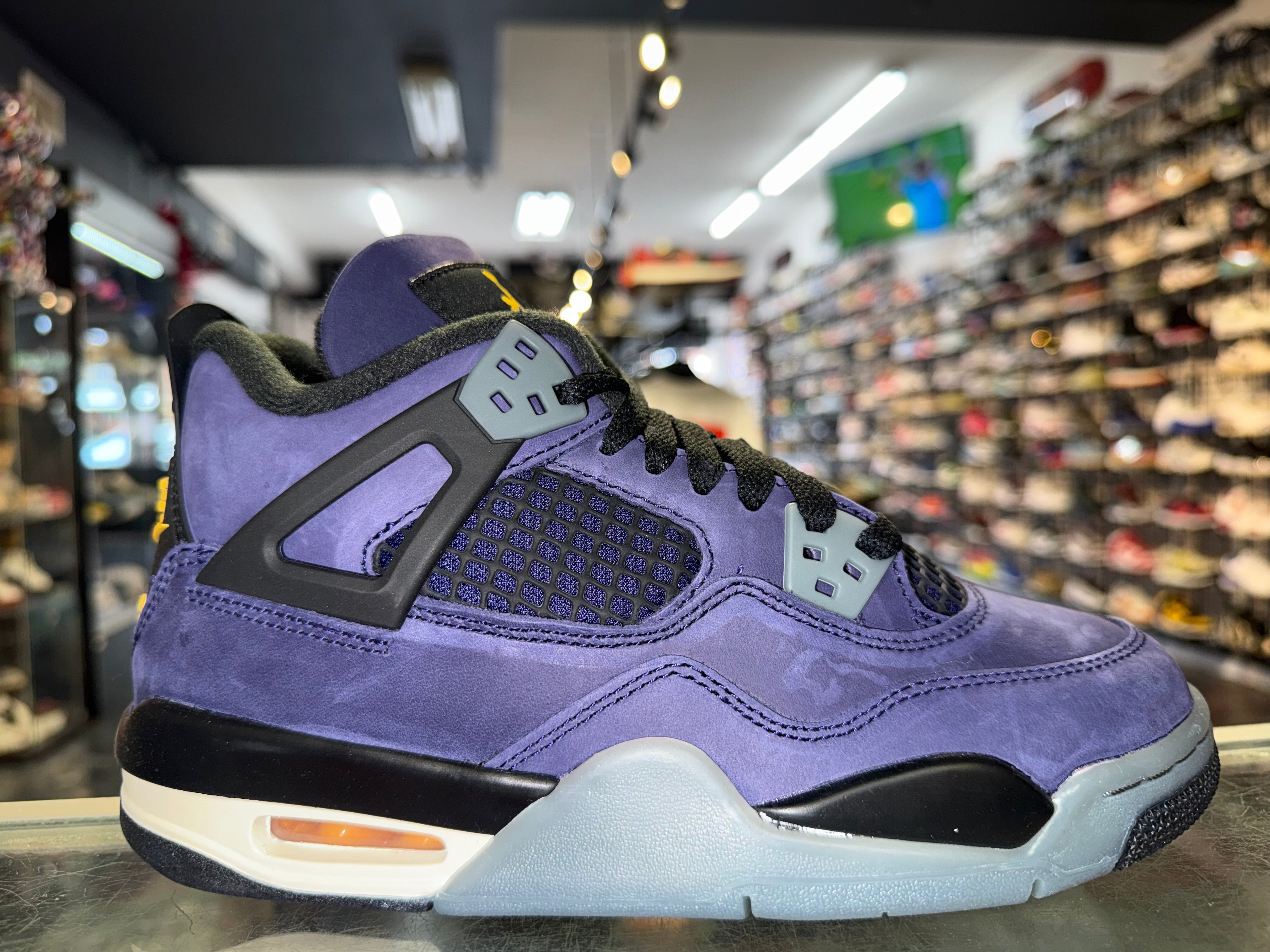 Size 3.5y Air Jordan 4 “Lakers” Brand New