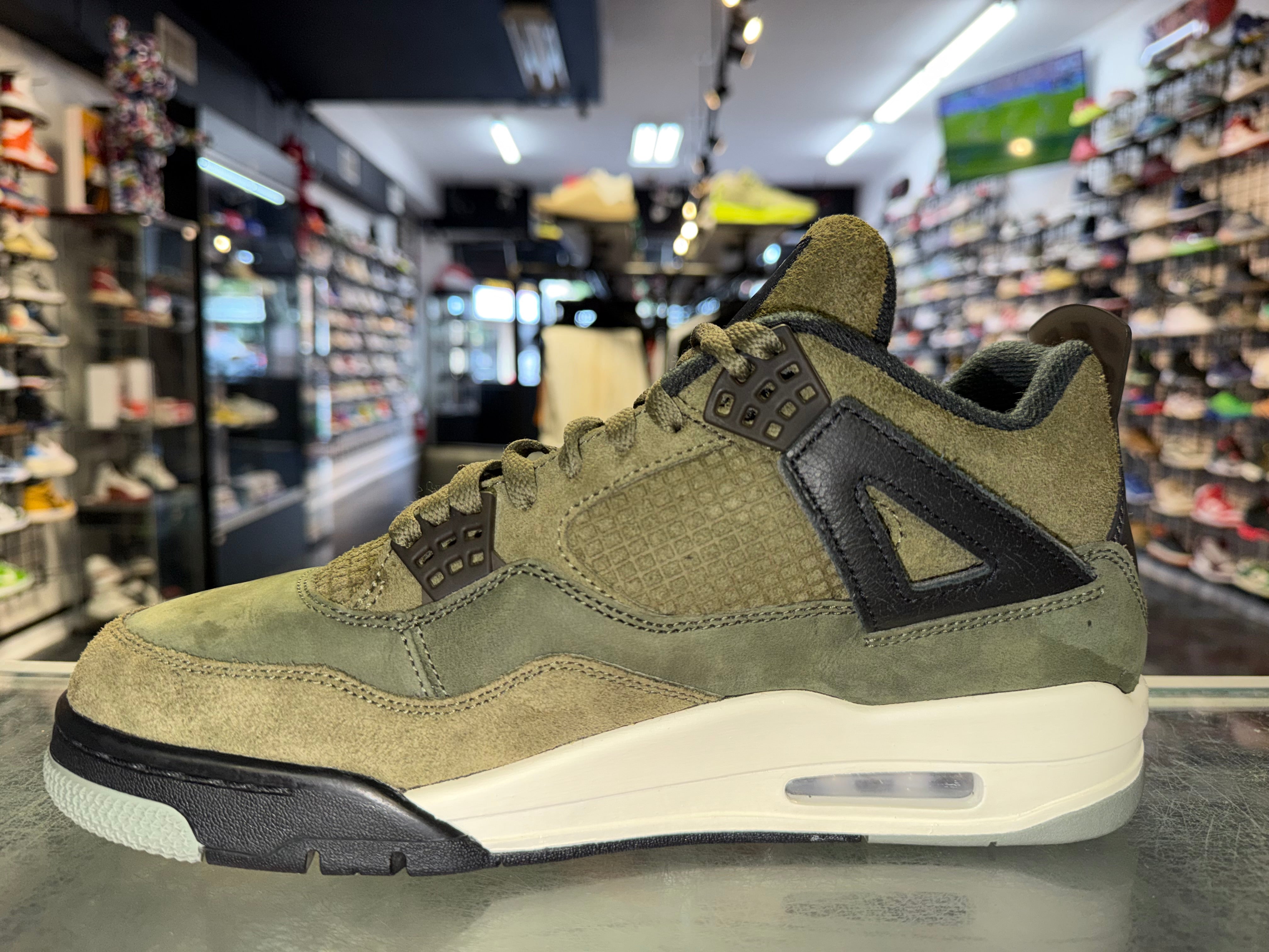 Size 10 Air Jordan 4 Craft "Medium Olive"