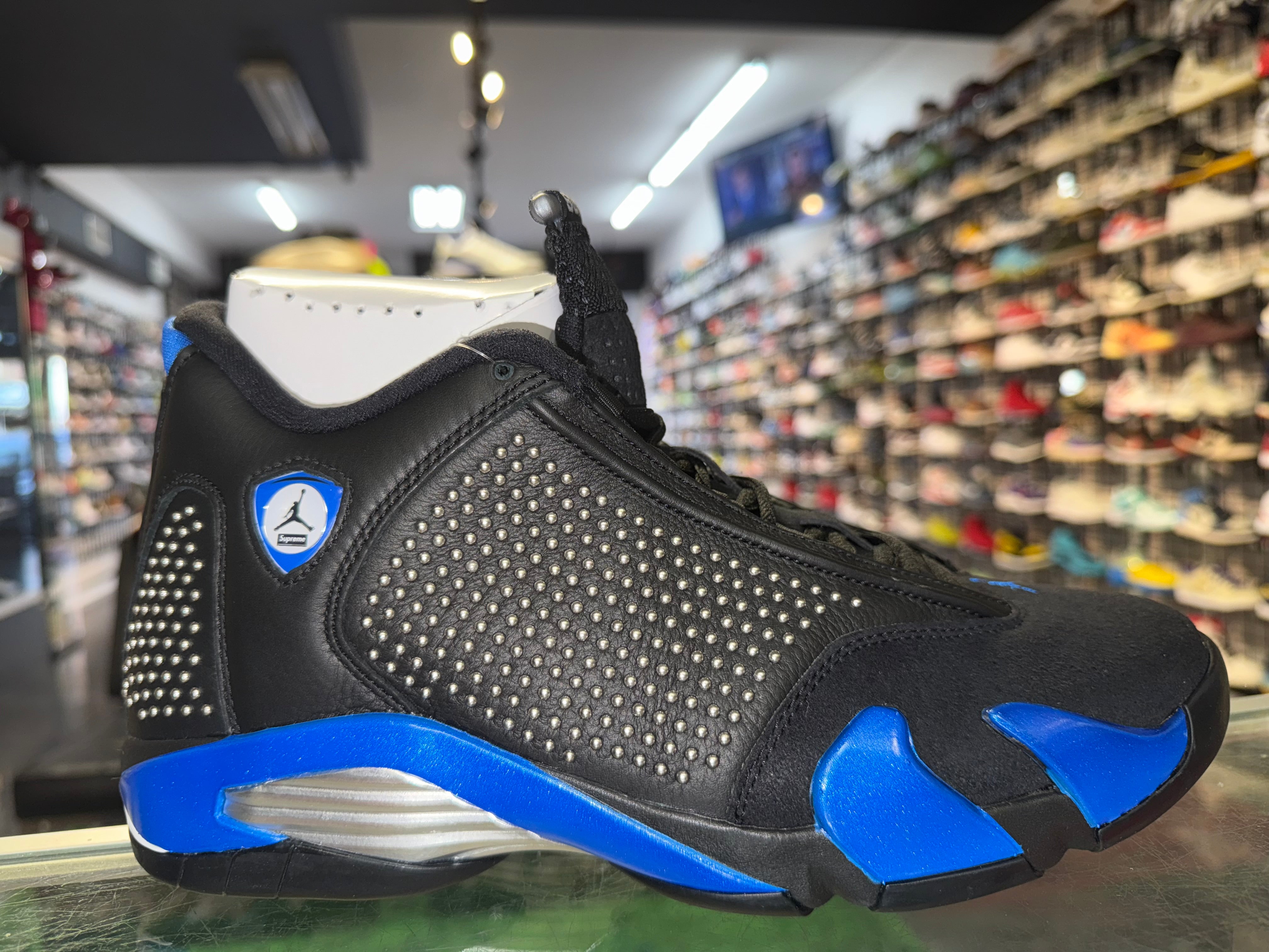 Size 10 Air Jordan 14 Supreme "Black" Brand New