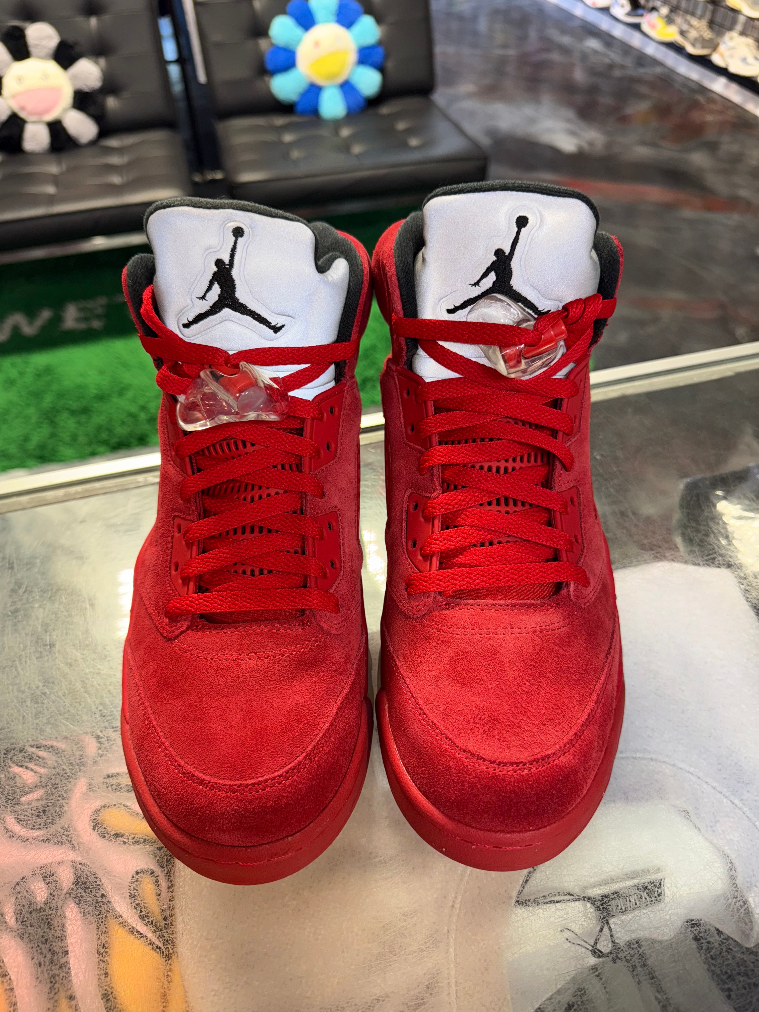 Size 10 Air Jordan 5 “Red Suede” Brand New