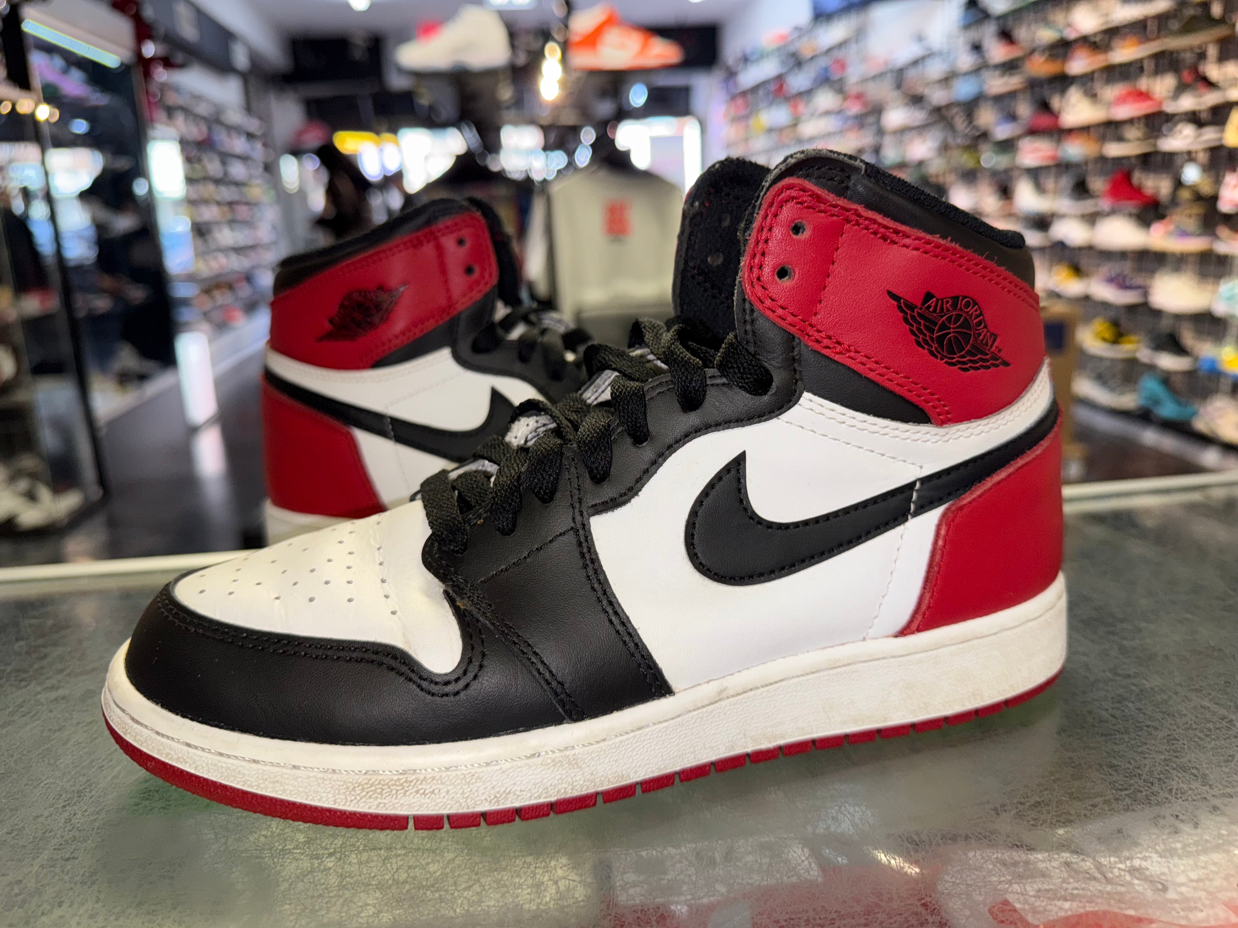 Size 5.5y Air Jordan 1 "Black Toe"