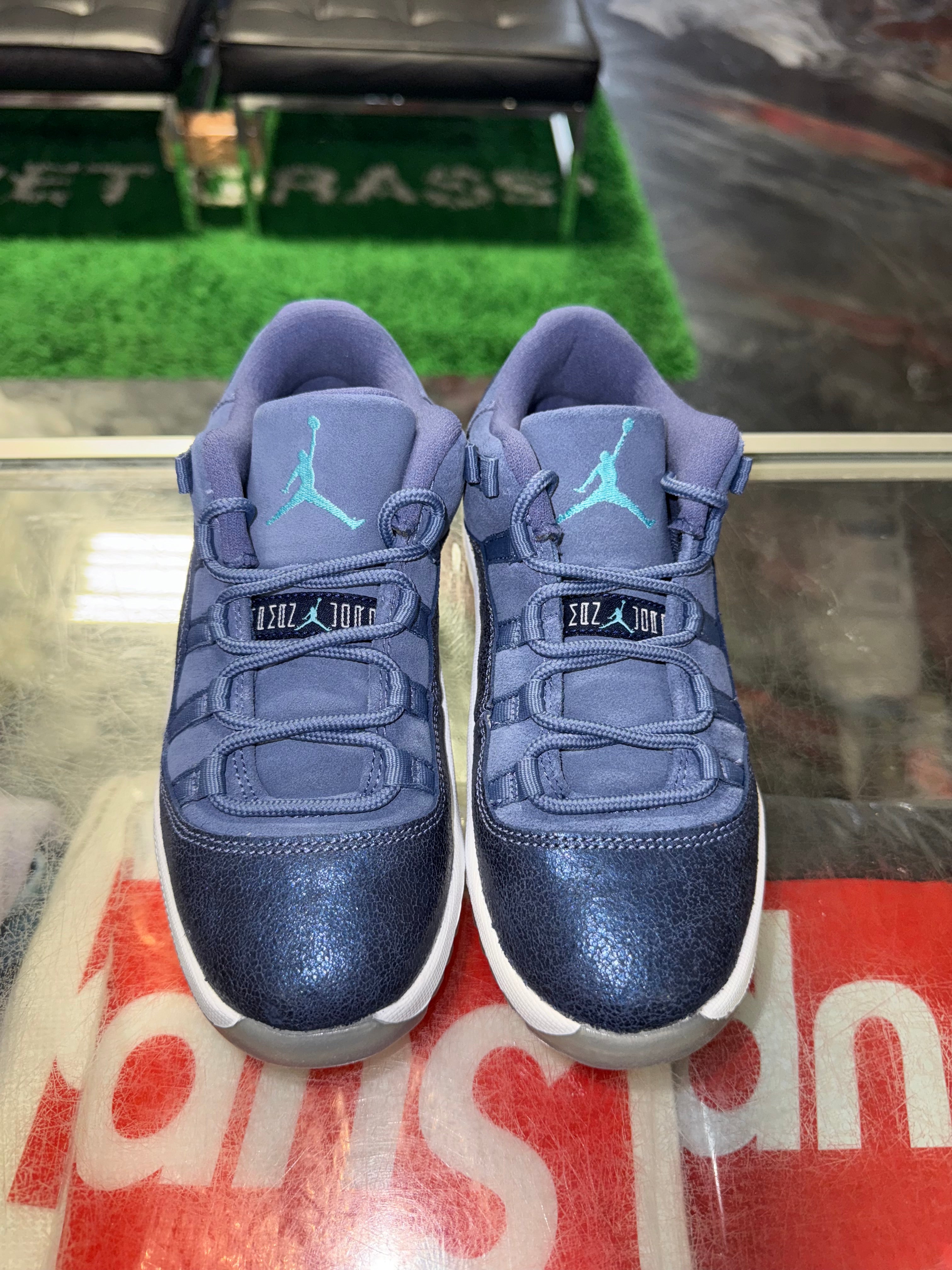Size 2.5y Air Jordan 11 Low "Blue Moon" (PS) Brand New