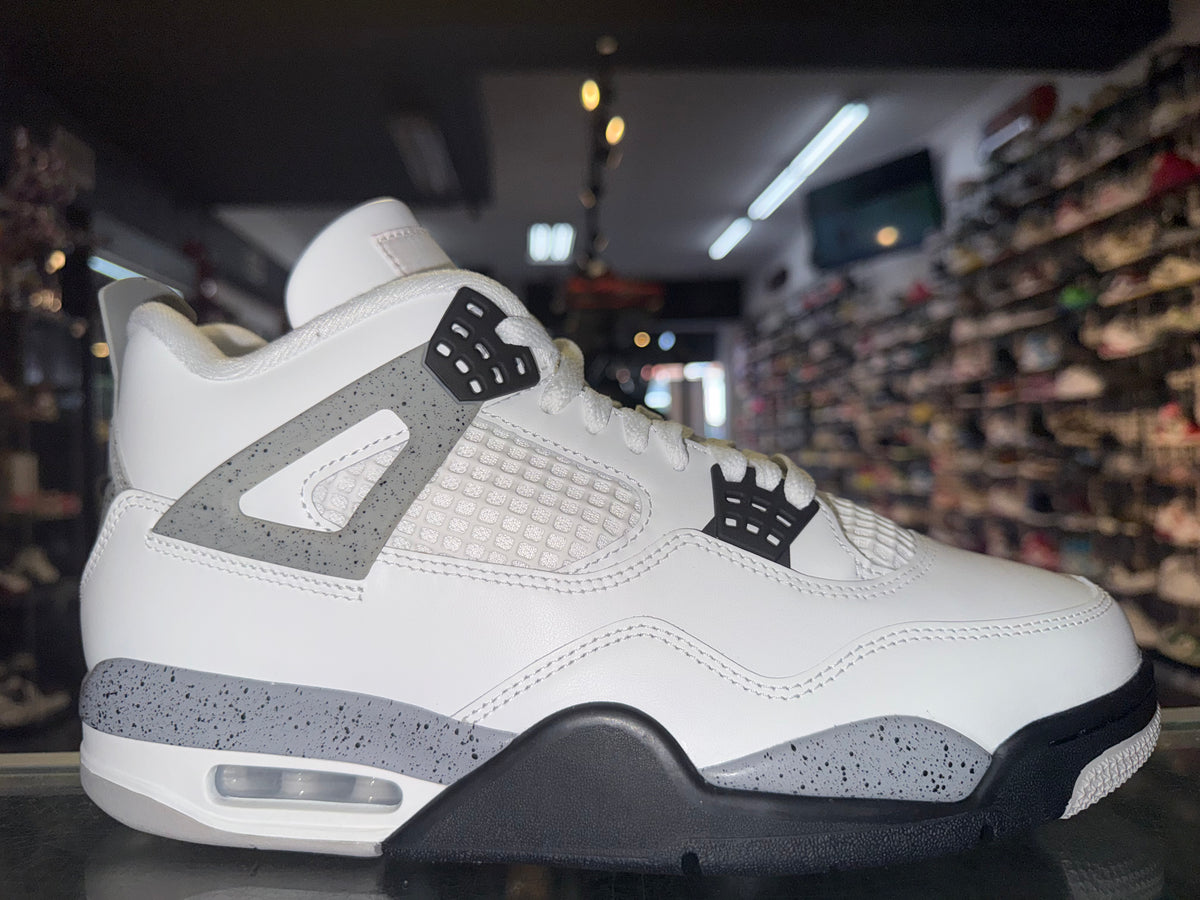 Air Jordan 4 White Cement sneaker, new, size 9