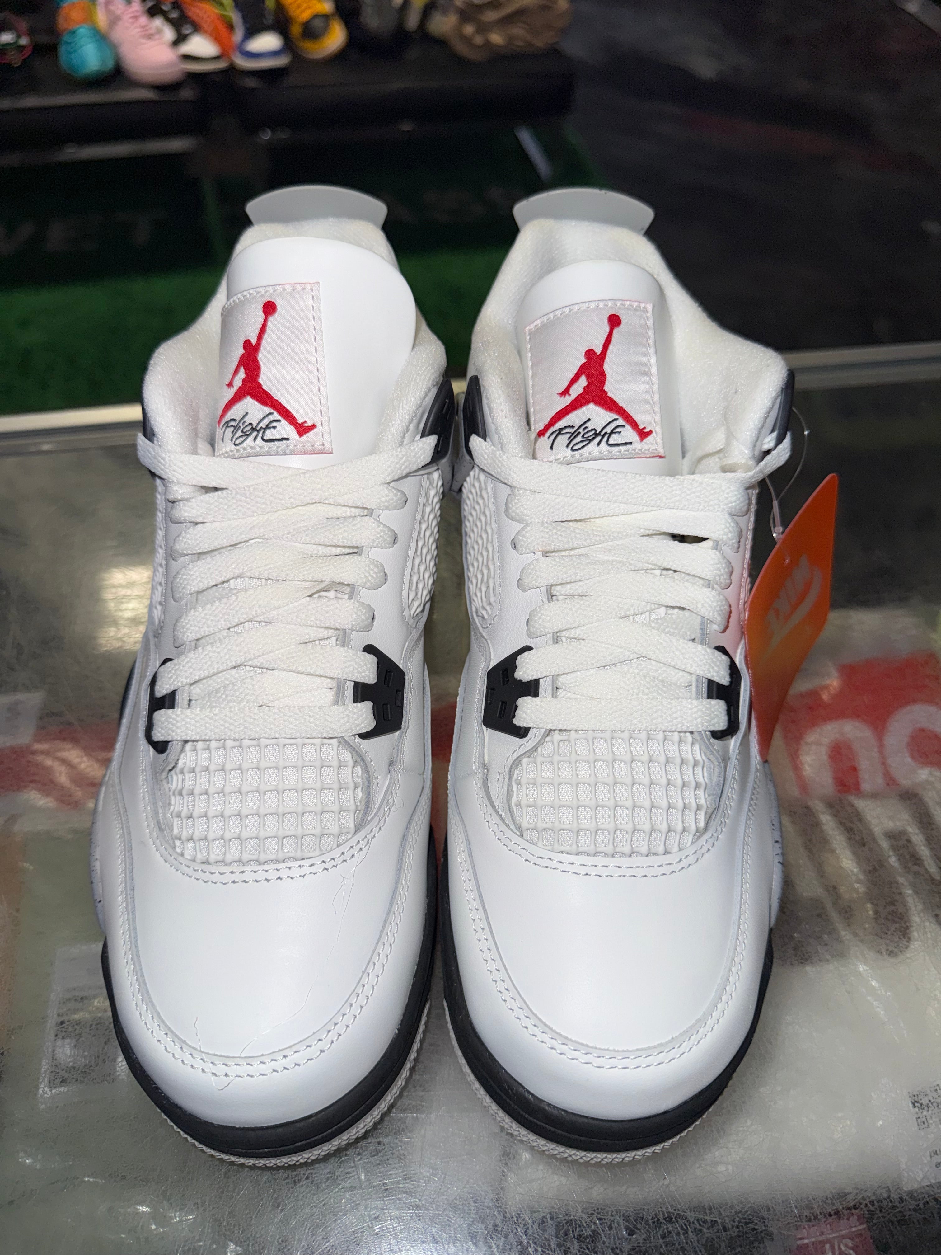 Size 6.5y Air Jordan 4 “White Cement” Brand New