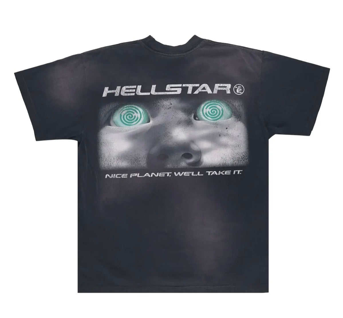 Size M Hellstar Attacks Tee “Black/Green”