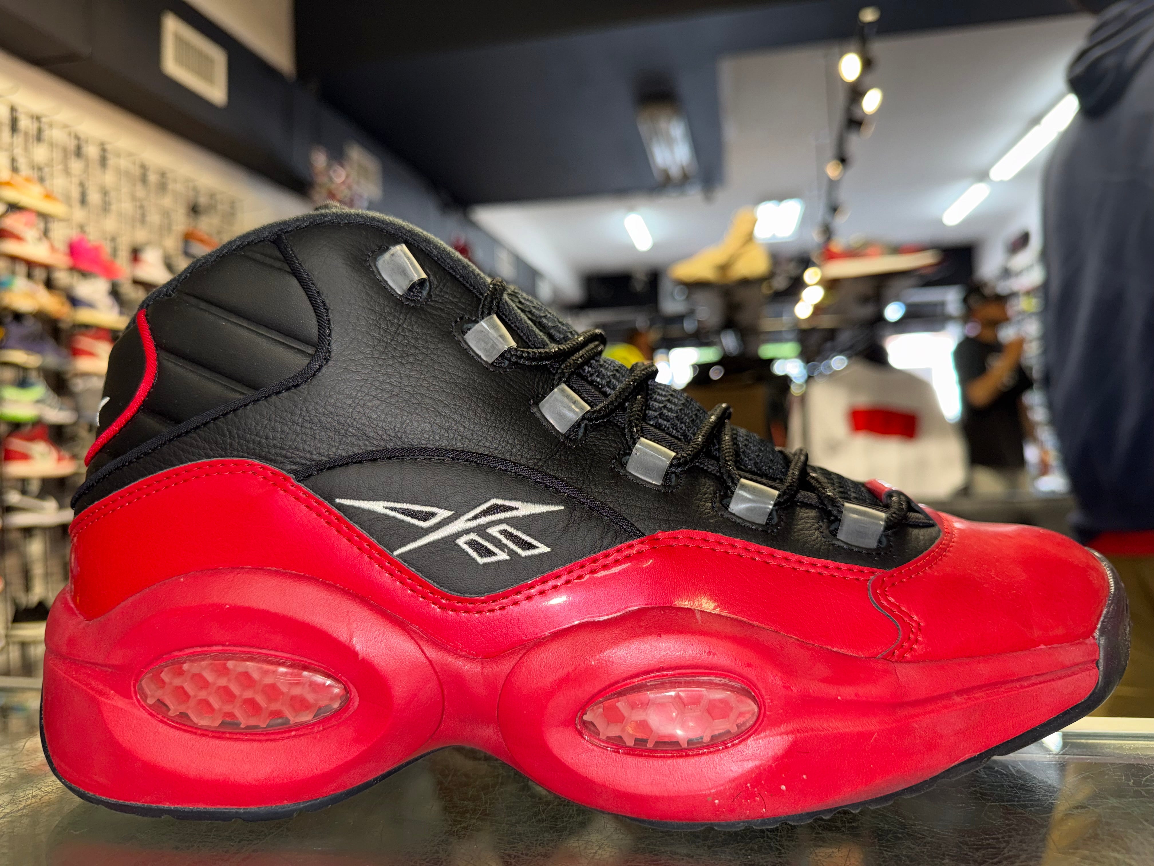 Size 12 Reebok Question Mid “Black/Red”