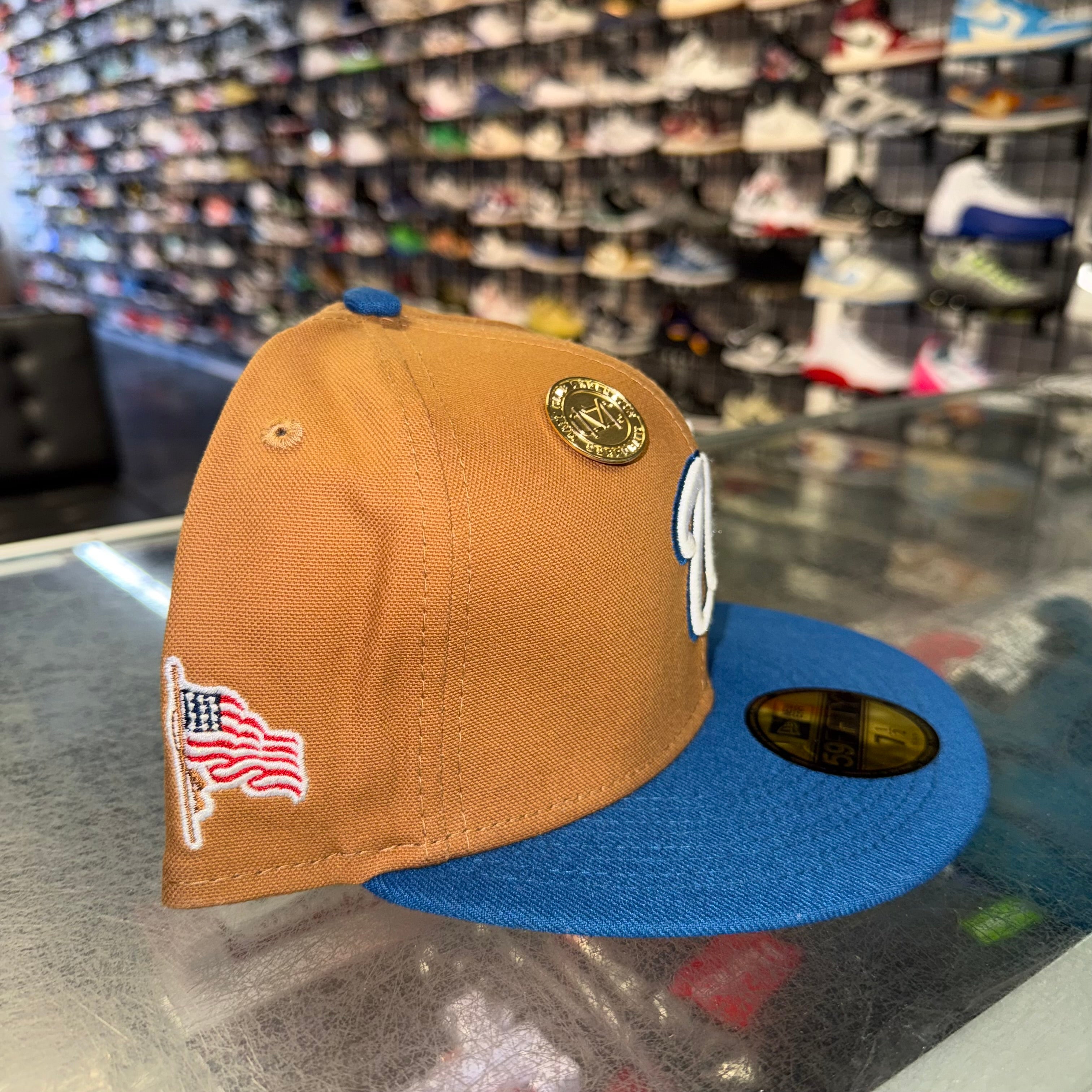 Size 7 1/2 New Era Fitted Hat “Nationals Wheat” Brand New