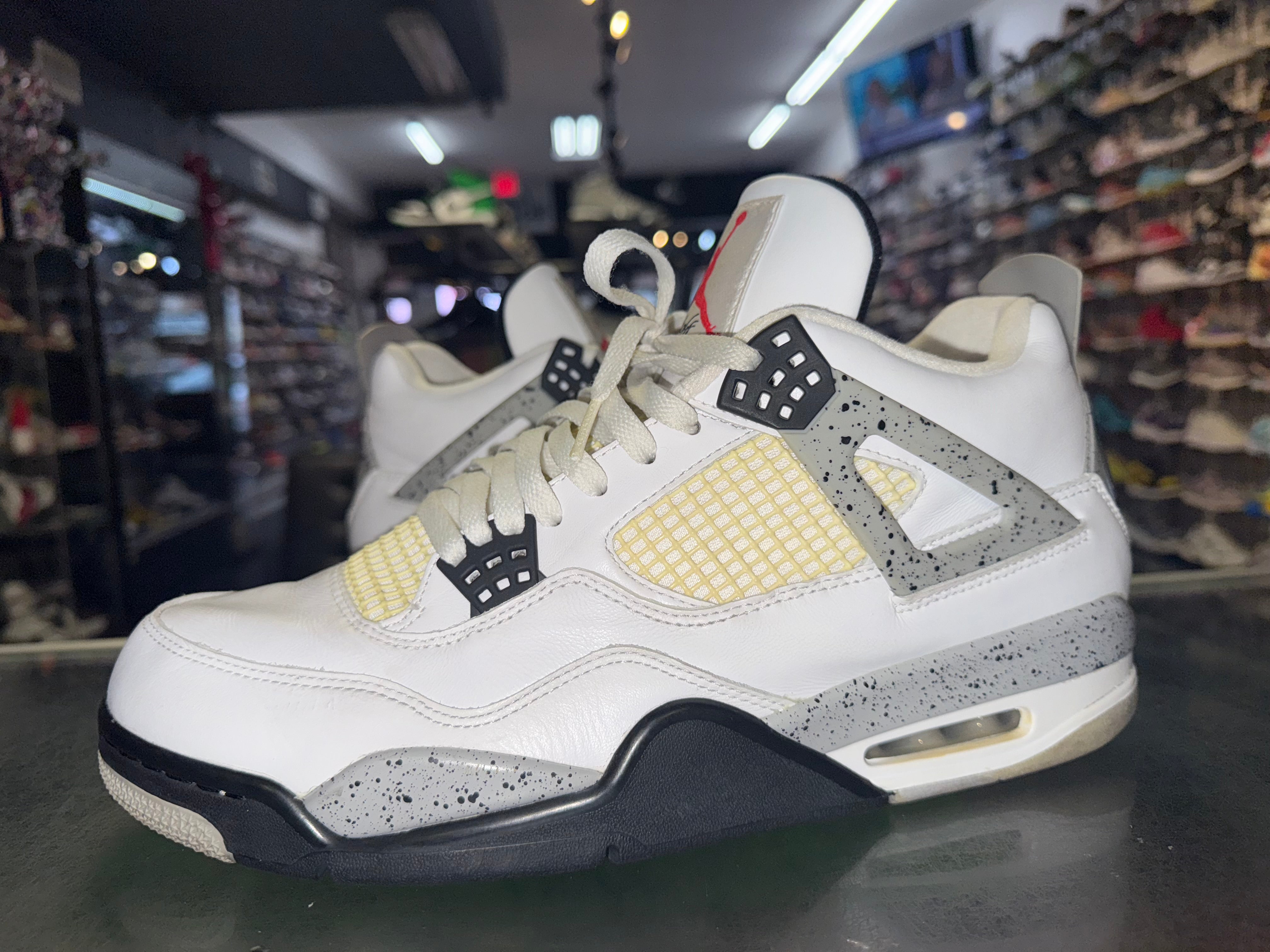 Size 12 Air Jordan 4 "White Cement" 2016