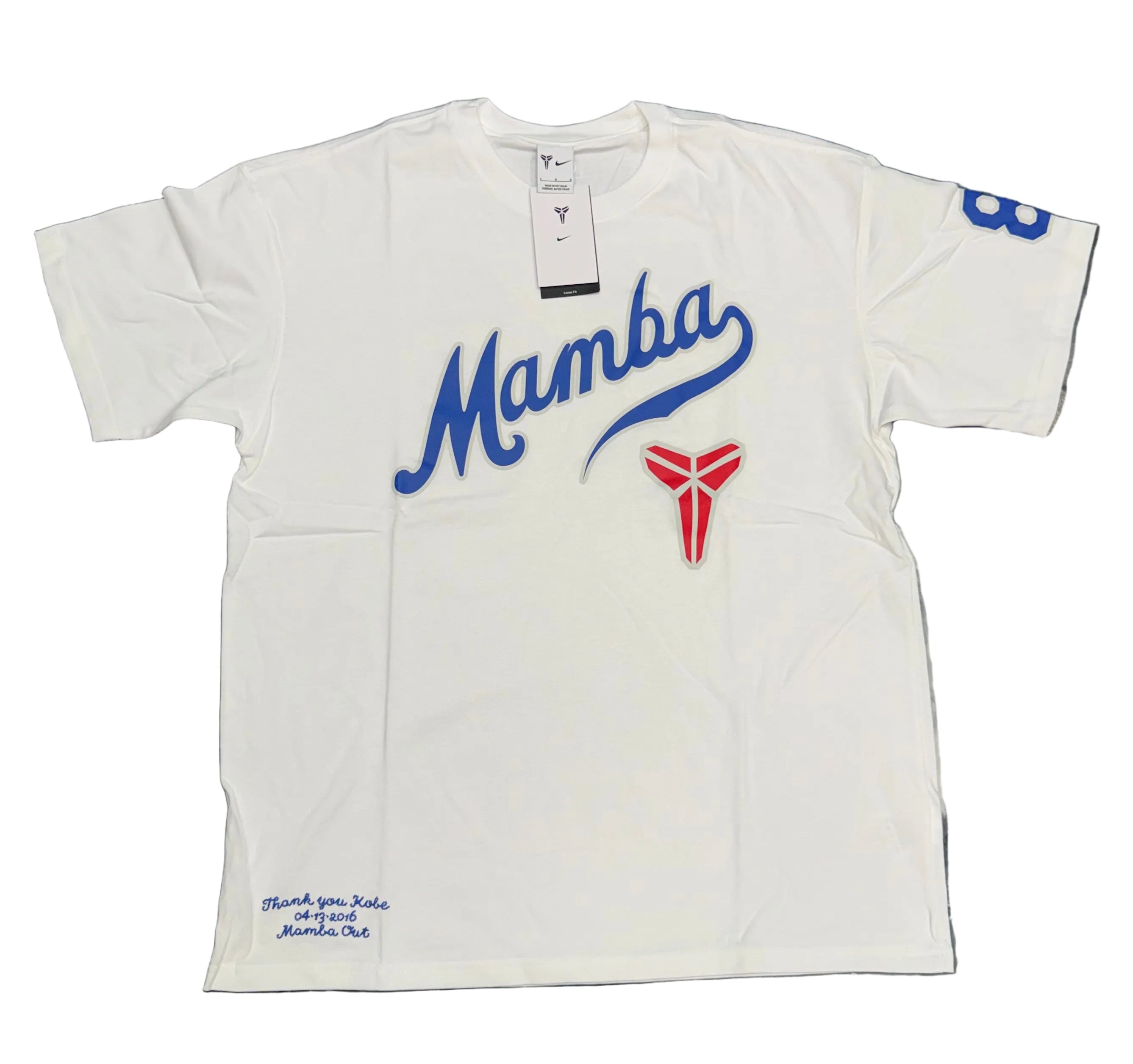Size L Nike Kobe Mamba Max90 Tee “White” Brand New