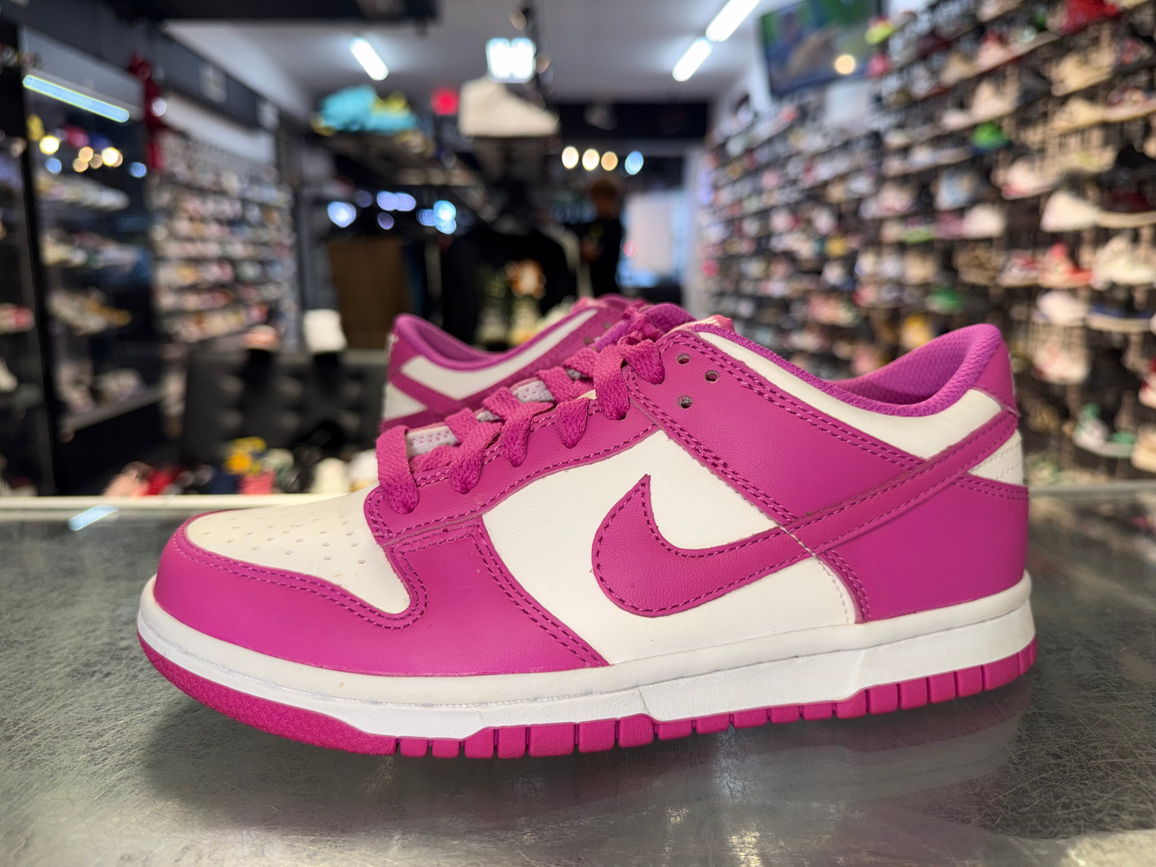 Size 4.5y Dunk Low "Active Fuschia"