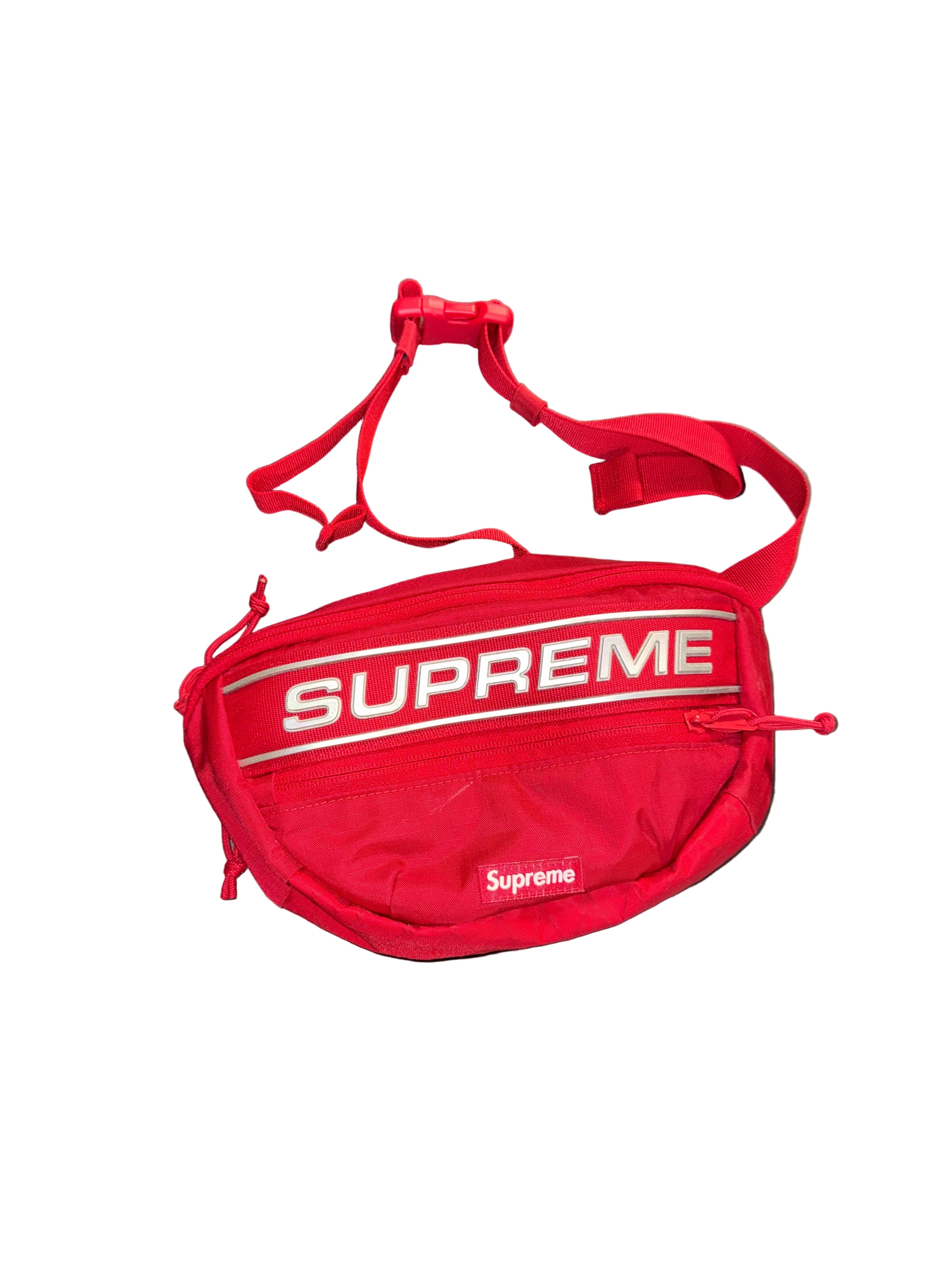 Size OS Supreme Waist Bag “Red”